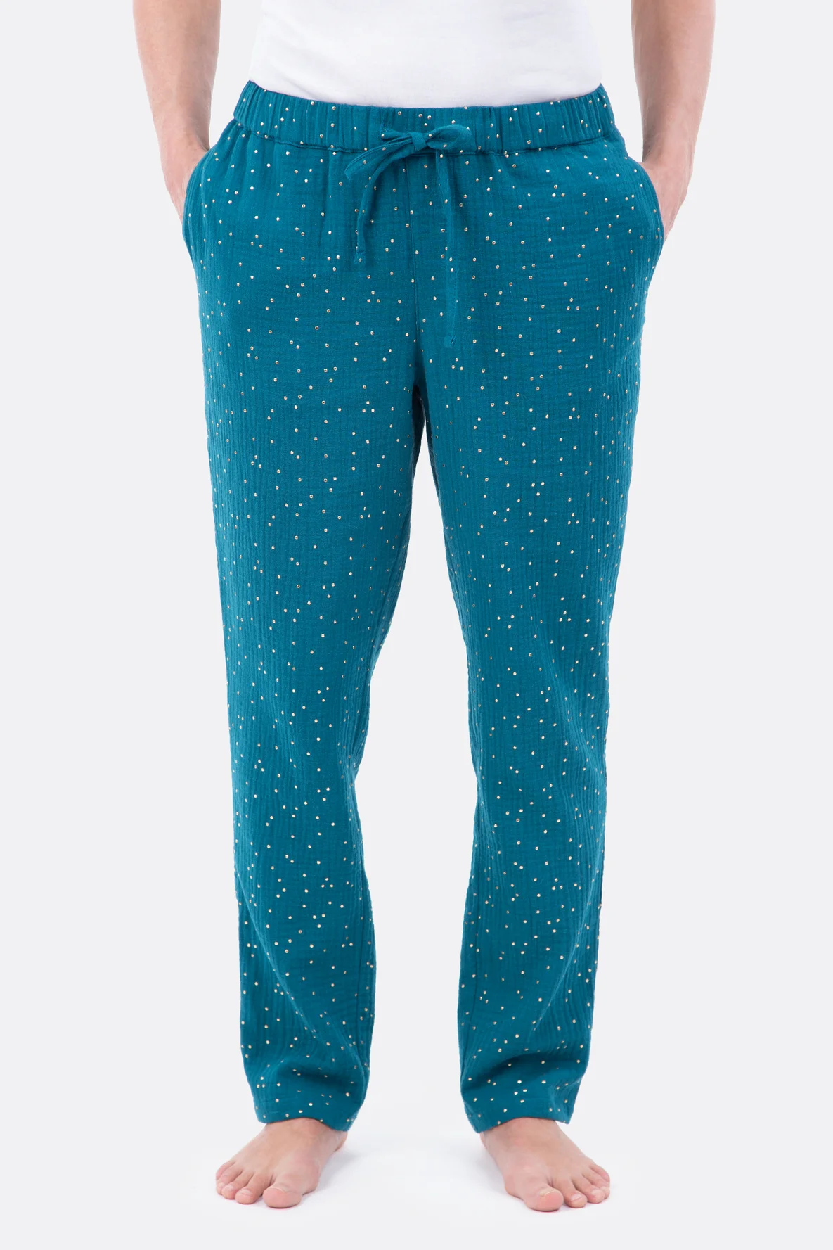 Schnittmuster Damen Pyjamahose aus Musselin selber nähen