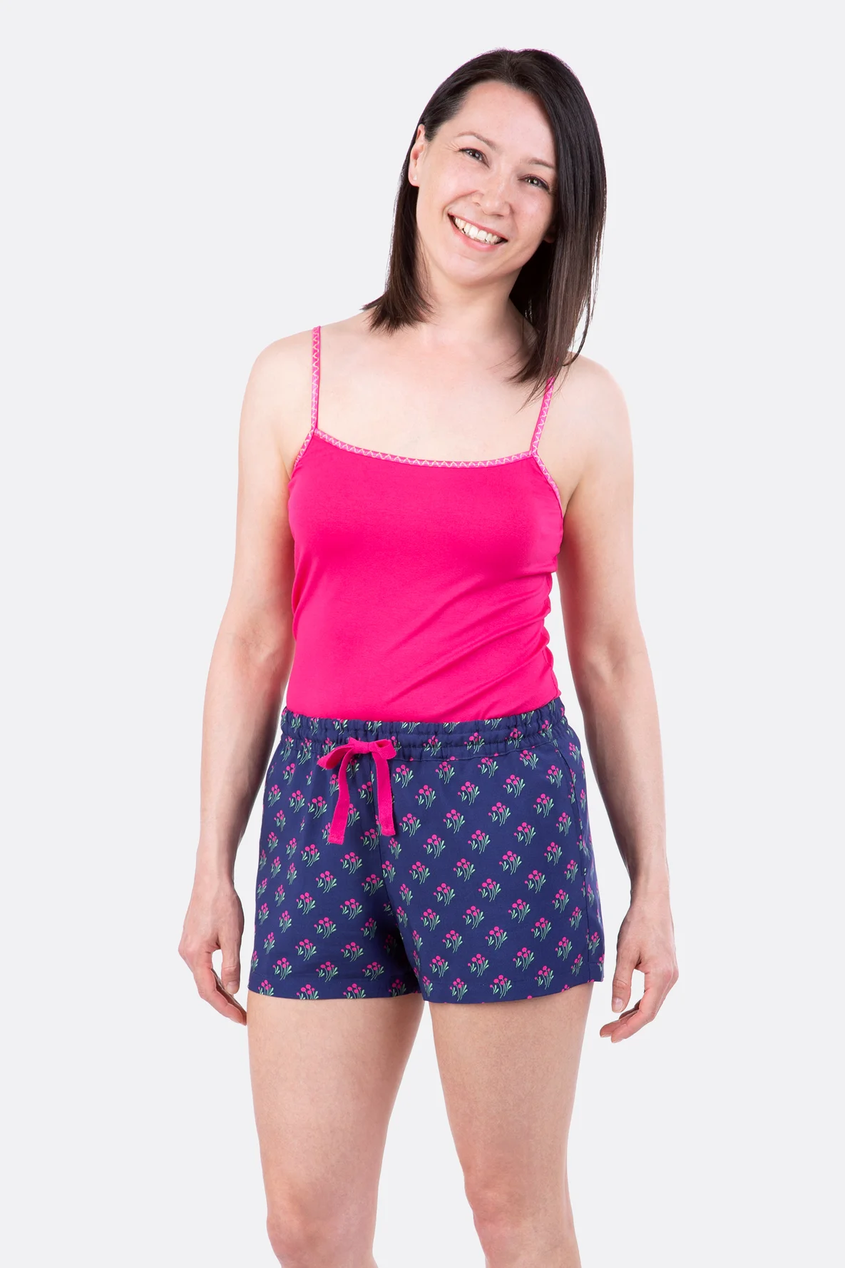 Schnittmuster Damenshorts Schlafhose Viskose selber nähen