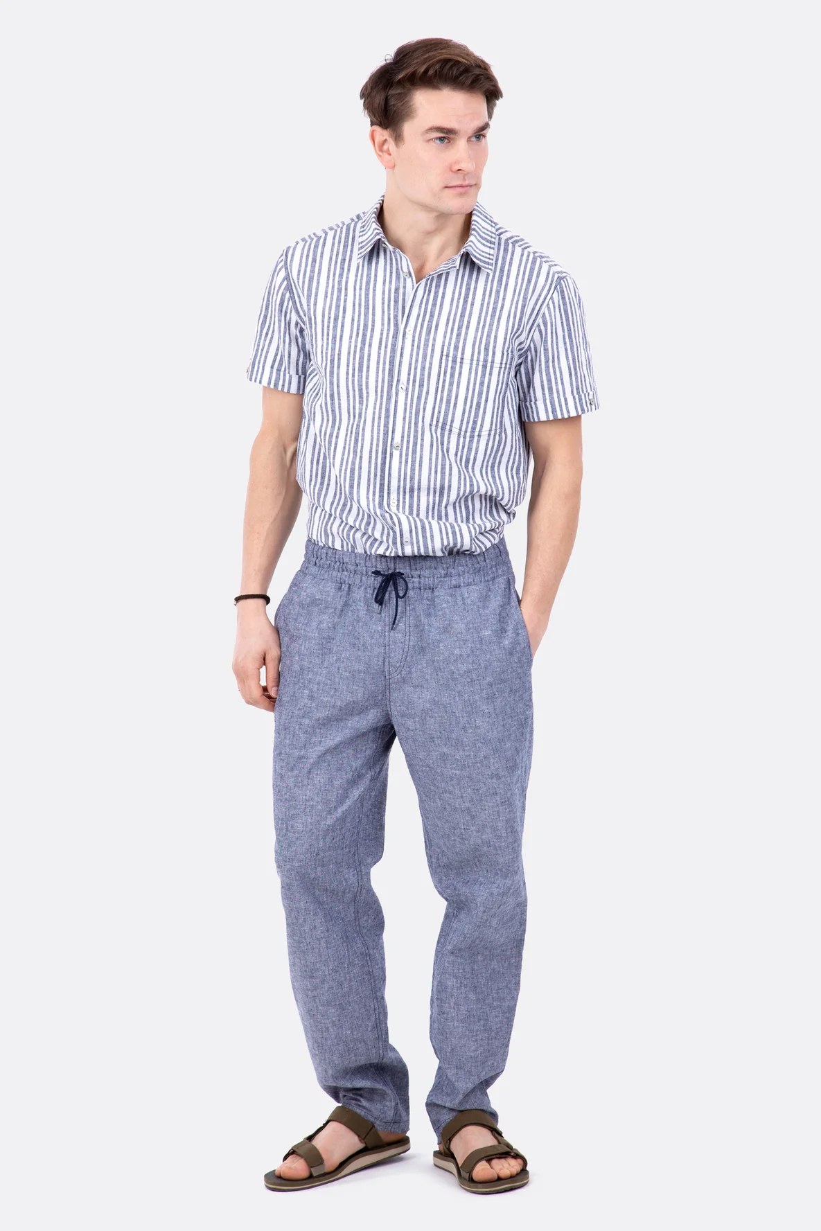 Schnittmuster Herrenhose Stoffhose Leinen nähen