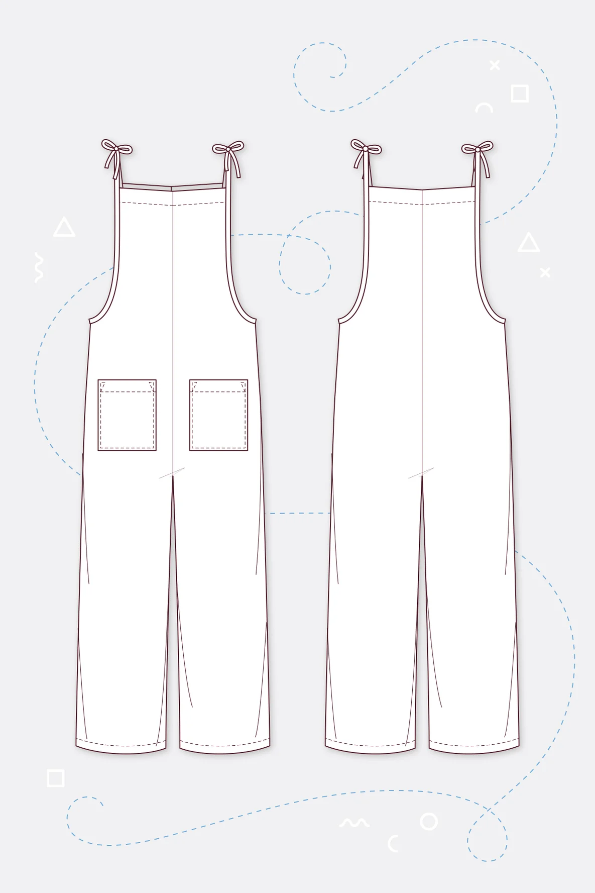 Schnittmuster Damen Latzhose einfach nähen