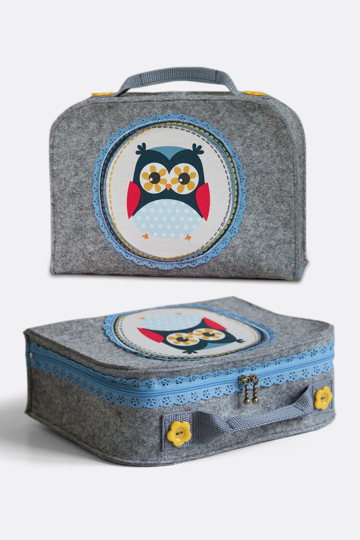 Schnittmuster kostenlos Filzkoffer Puppenkoffer