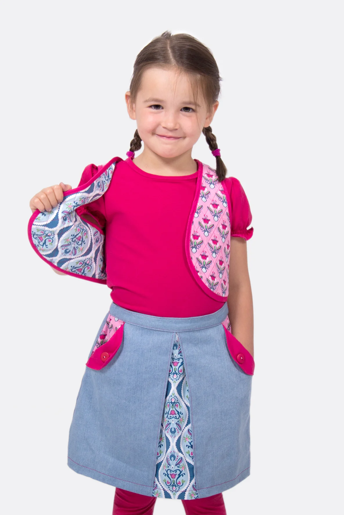 Schnittmuster Steppweste für Kinder nähen lernen