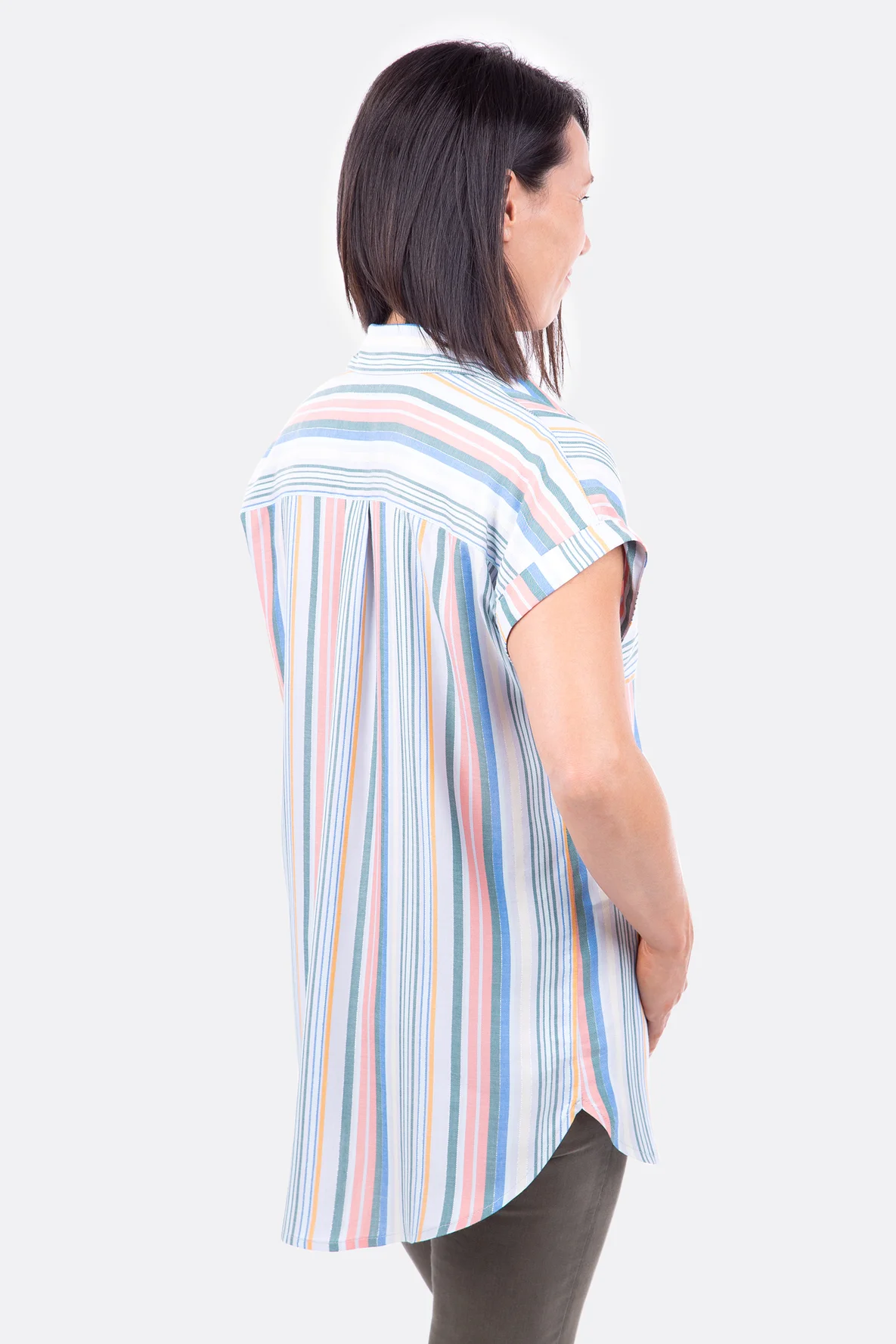 Schnittmuster Bluse runder Saum Vokuhila Nähanleitung