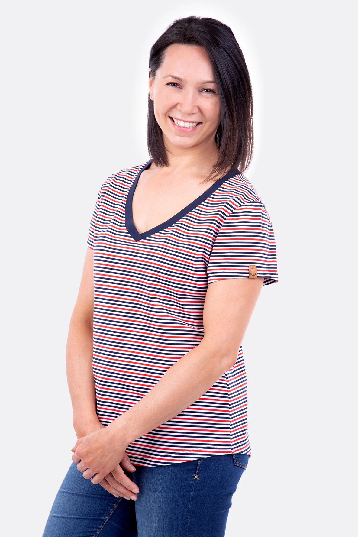 Schnittmuster Damenshirt locker Kurzarm