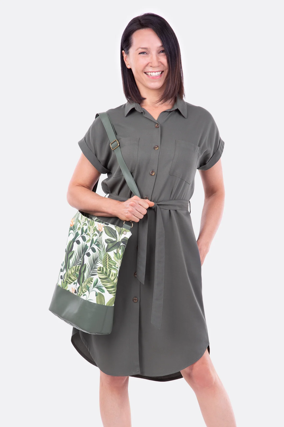 Schnittmuster Freizeitkleid Blusenkleid runder Sauem Nähanleitung