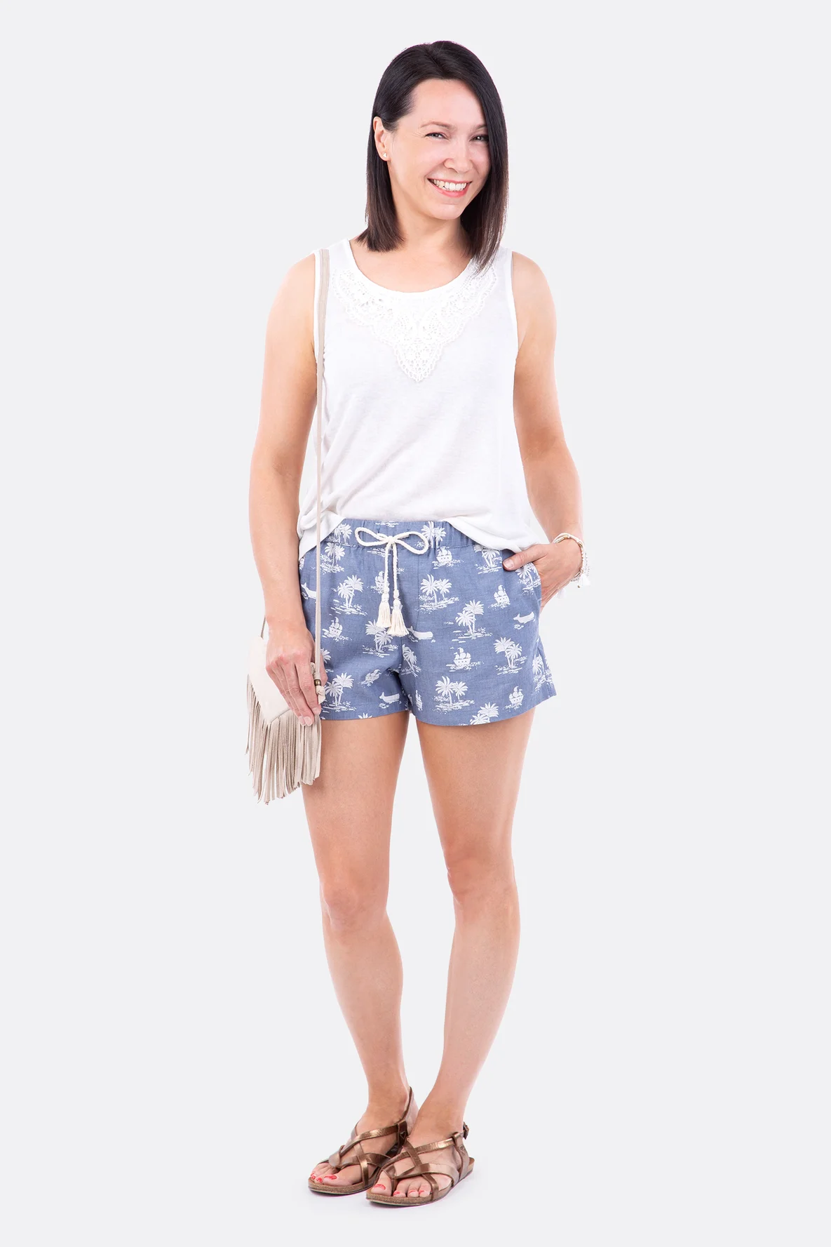 Schnittmuster kurze Hose Webware Frauen selbst naehen