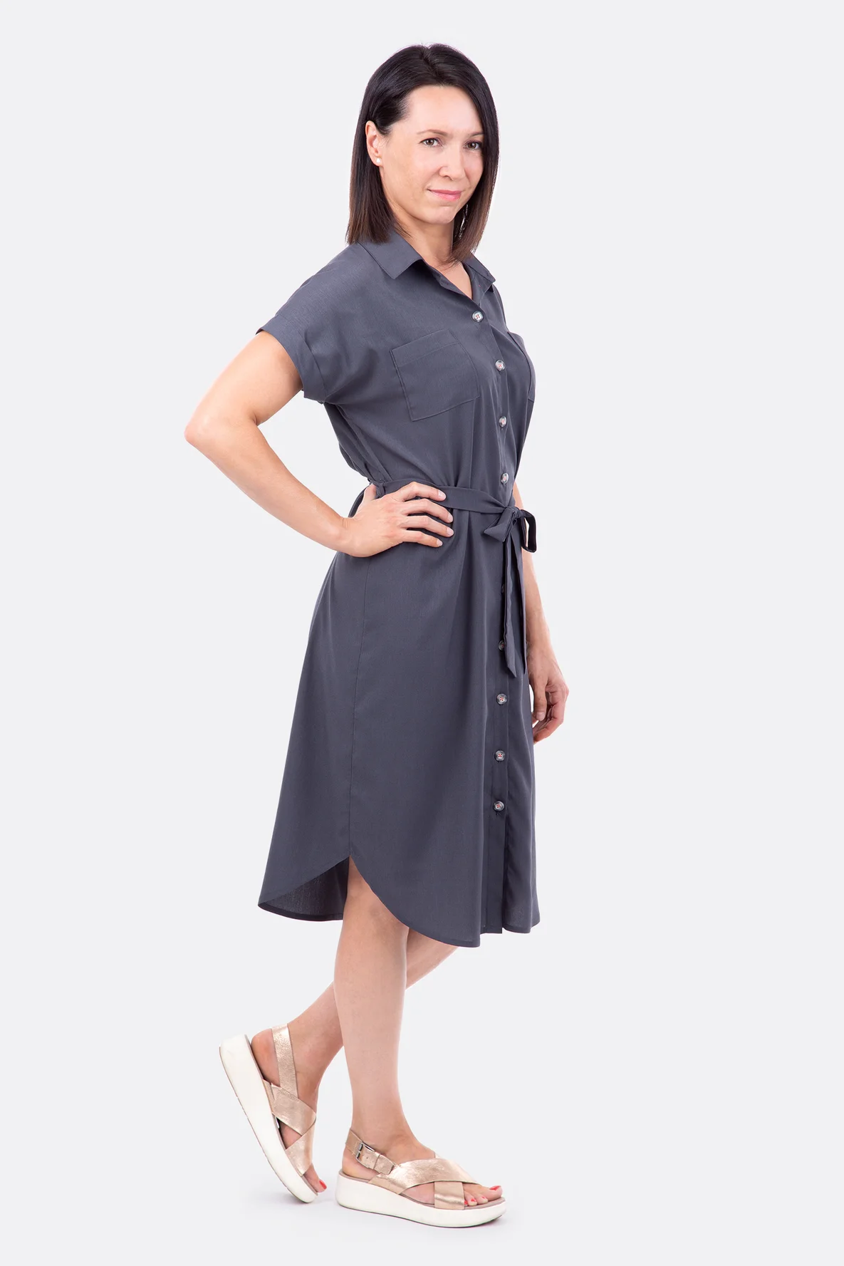 Schnittmuster Sommerkleid runder Saum selbernähen