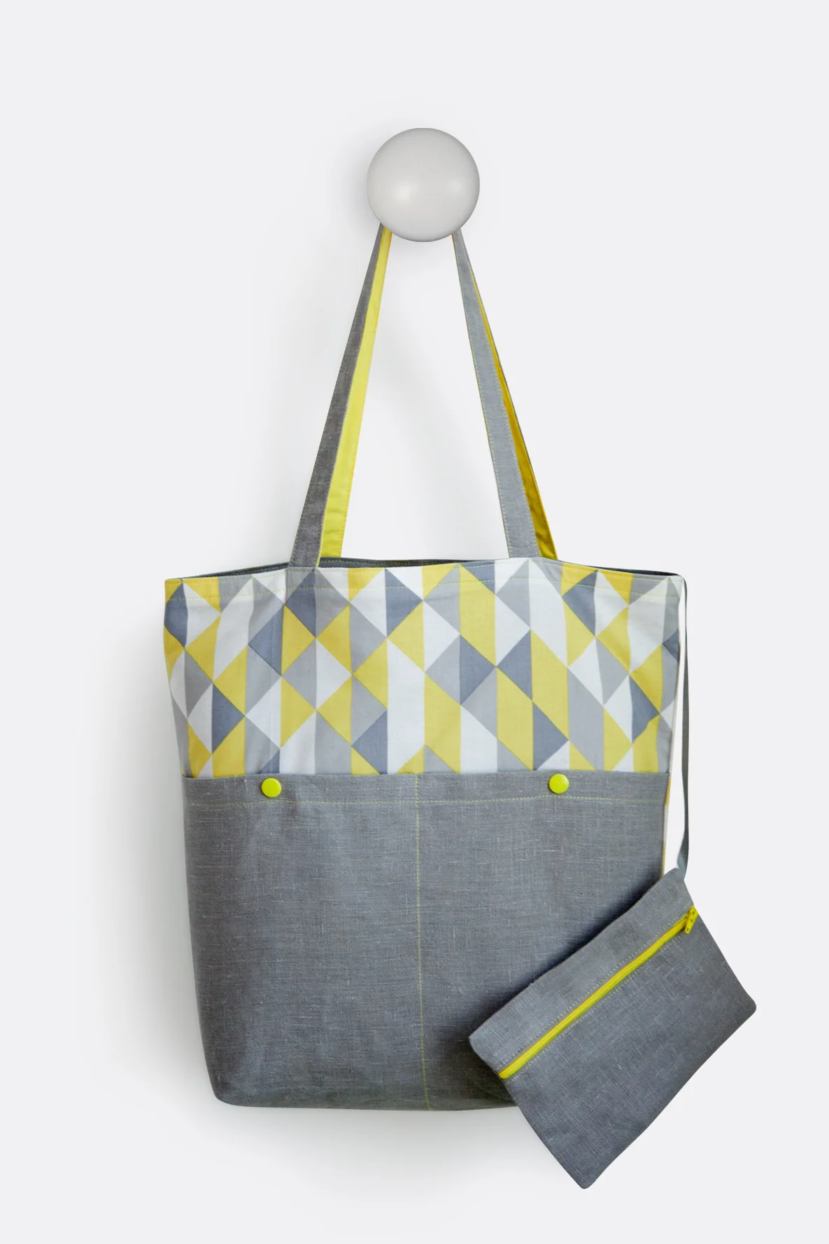 Schnittmuster Freebie Shopper Taschen Teilung nähen