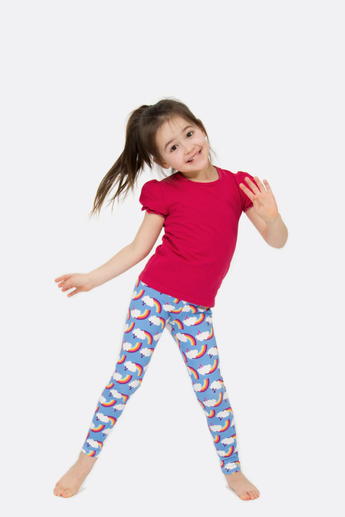 Schnittmuster Kinderleggings Jersey Print nähen