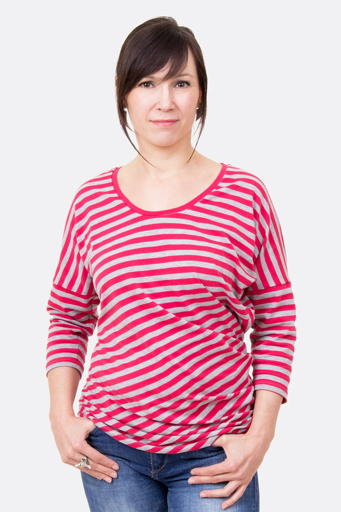 shirt women's long-sleeve self-seamed