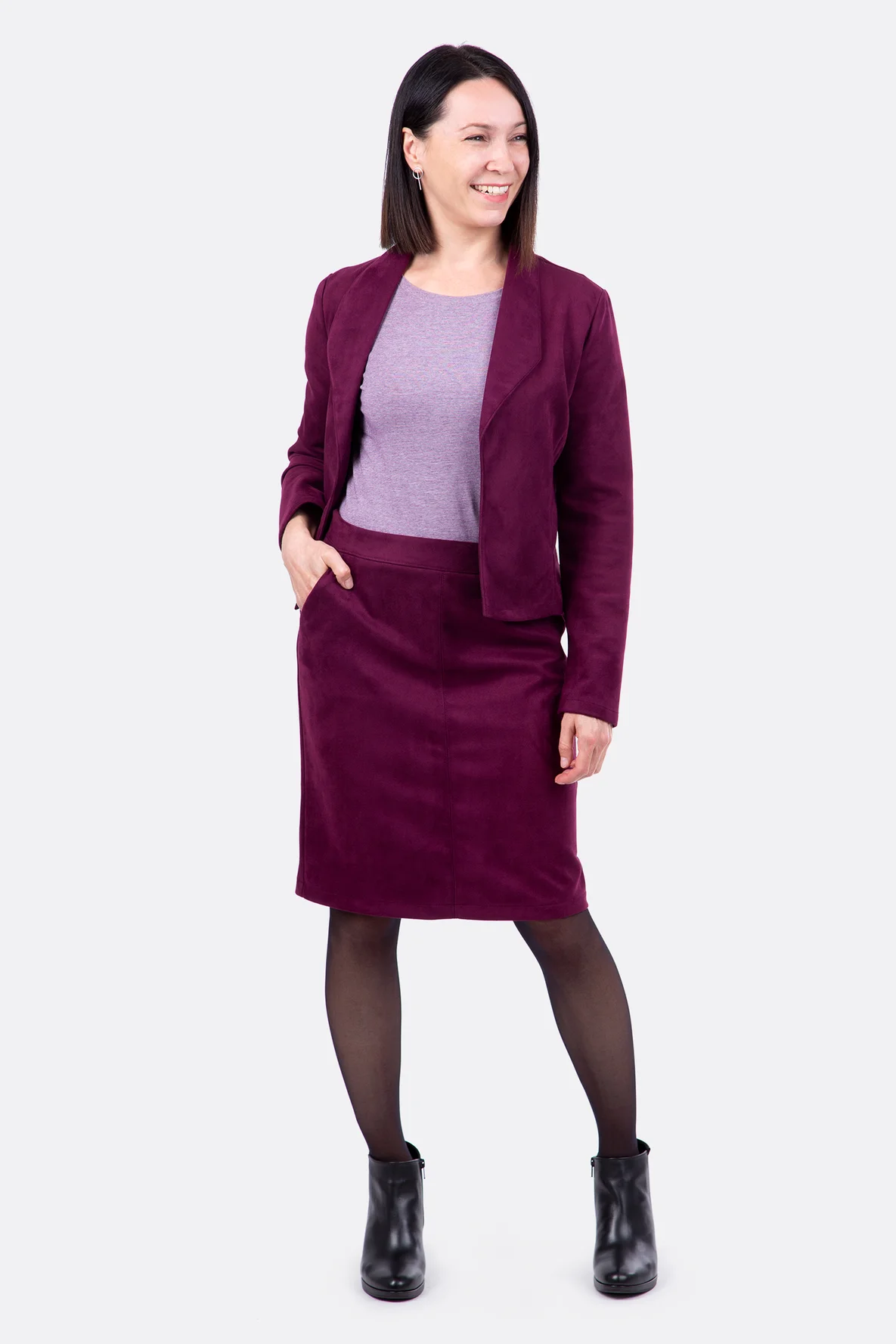 Blazer Rock Büro Outfit selbernähen