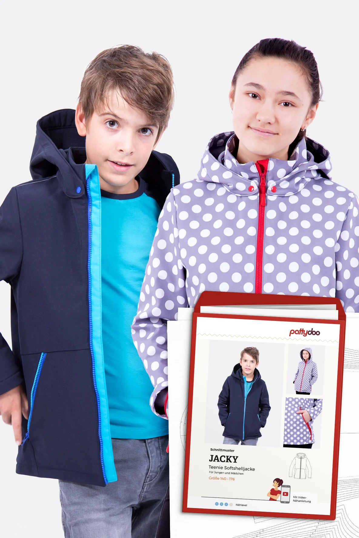 Papierschnittmuster Jacky Softshelljacke selber naehen