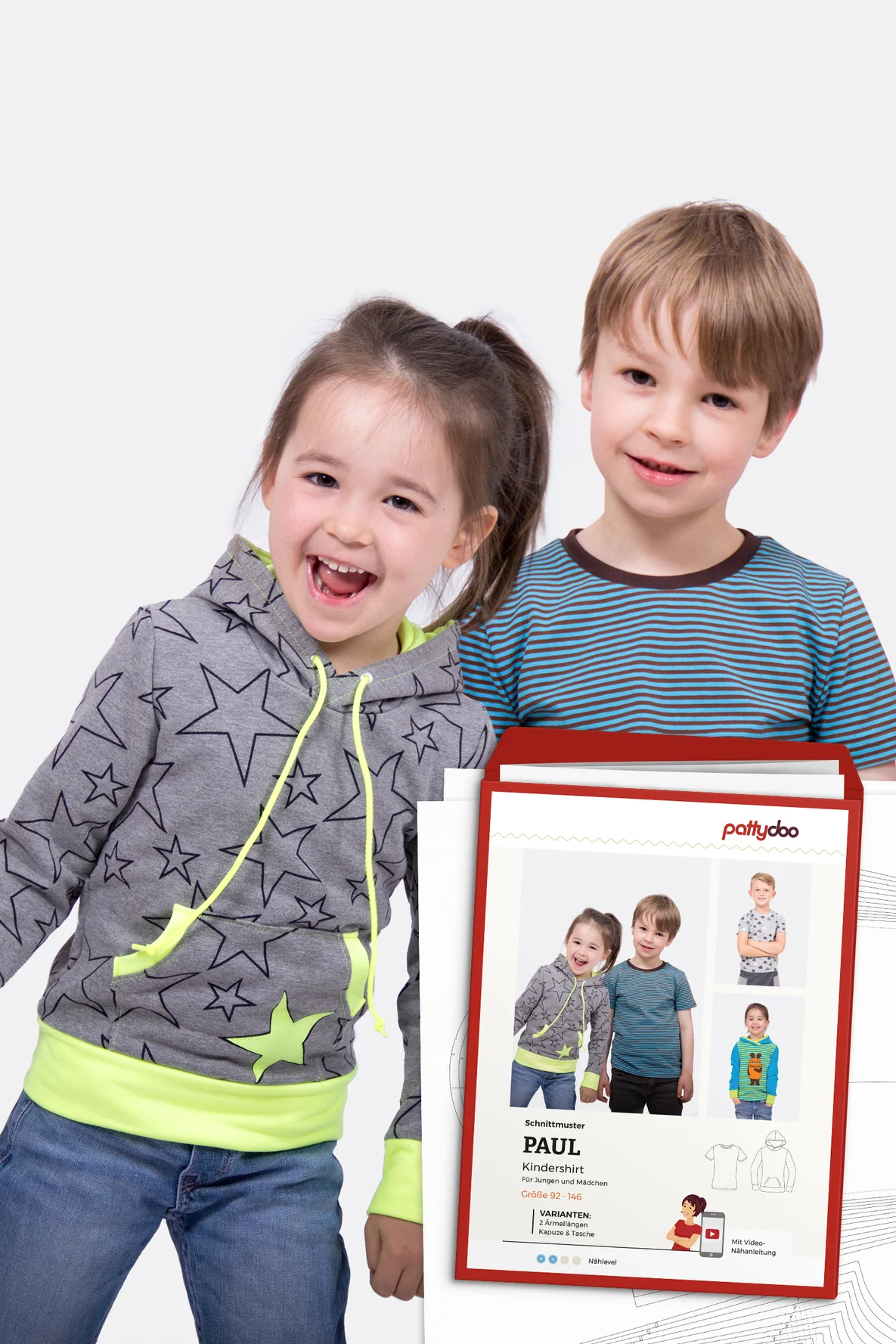 Papierschnittmuster Paul Kindershirt selber naehen