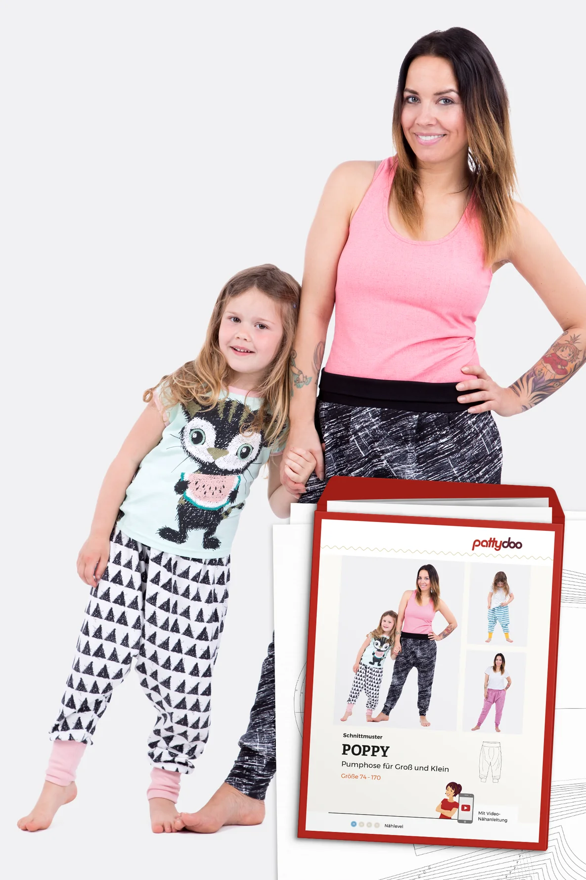 Papierschnittmuster Poppy Pumphose selber naehen