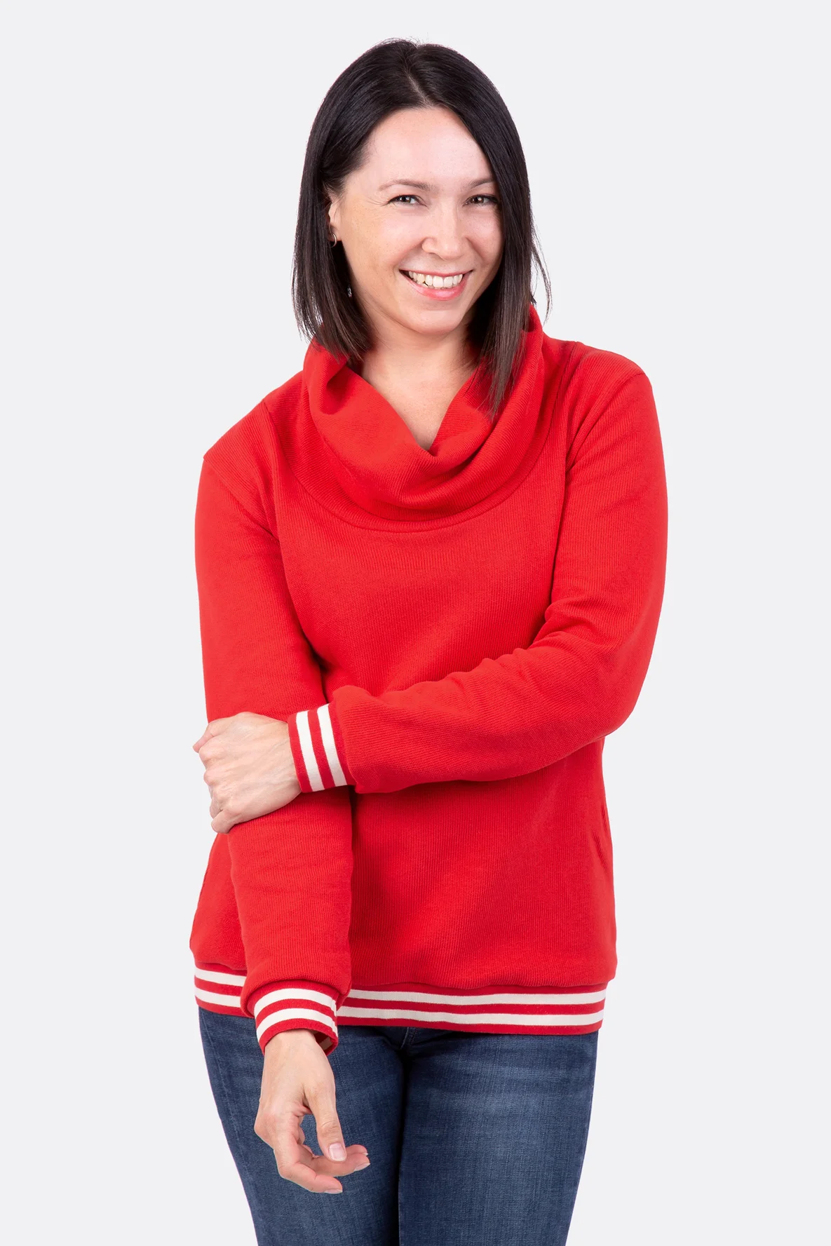 Schnittmuster Damen Rollkragenpullover zum Selbernähen