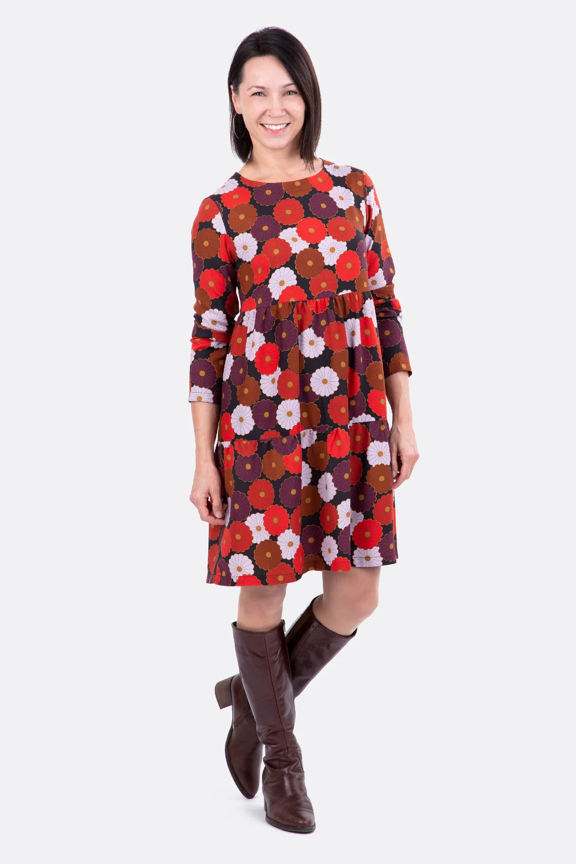 Schnittmuster Stufenkleid im Bohostyle mit Nähanleitung