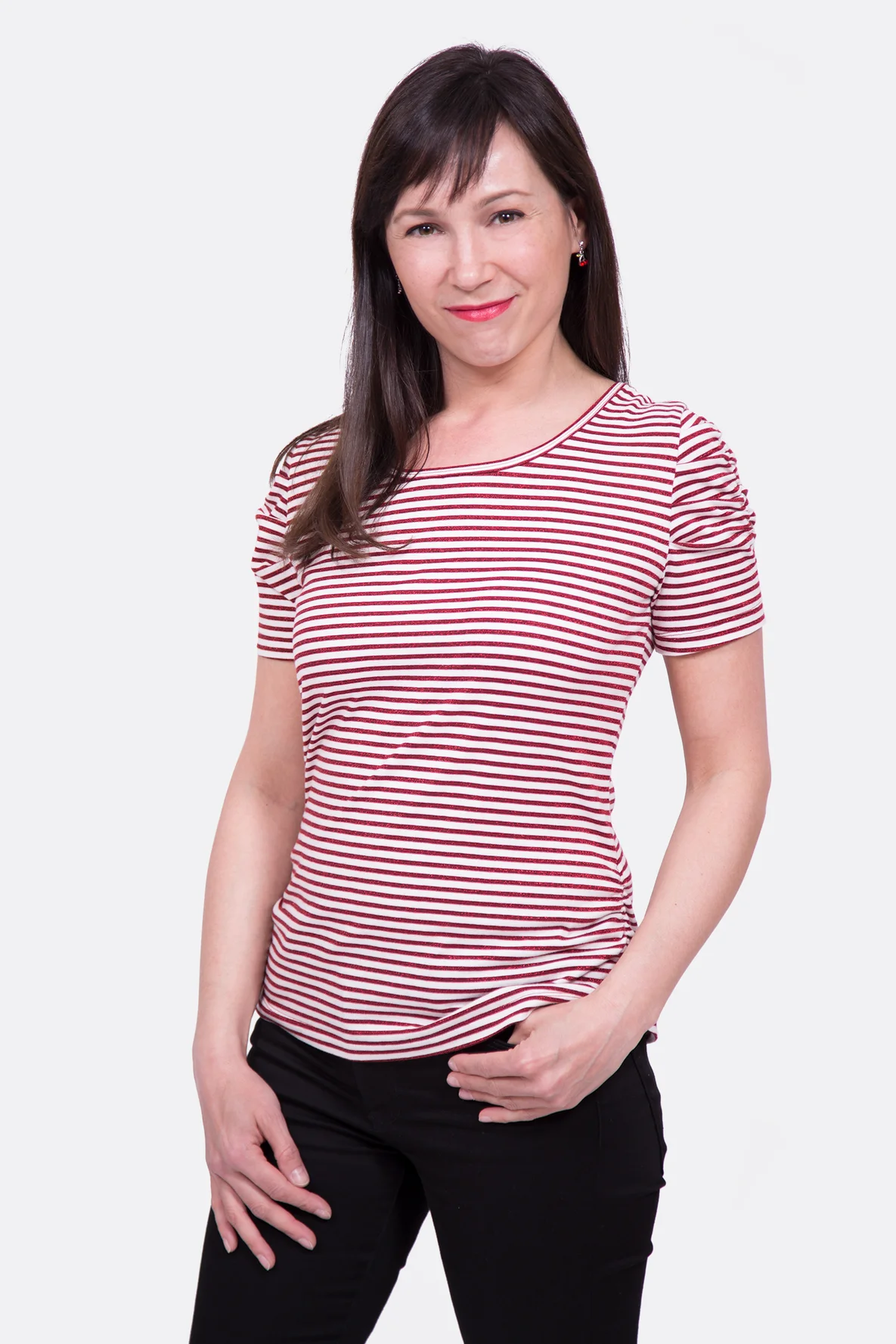 Schnittmuster Shirt Raffung Ärmel Legefalten selber nähen