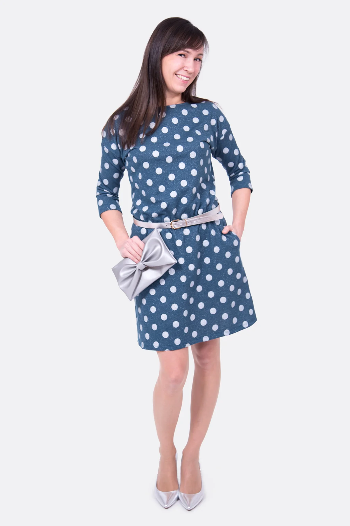 Schnittmuster Sweatkleid festlich elegant Party nähen