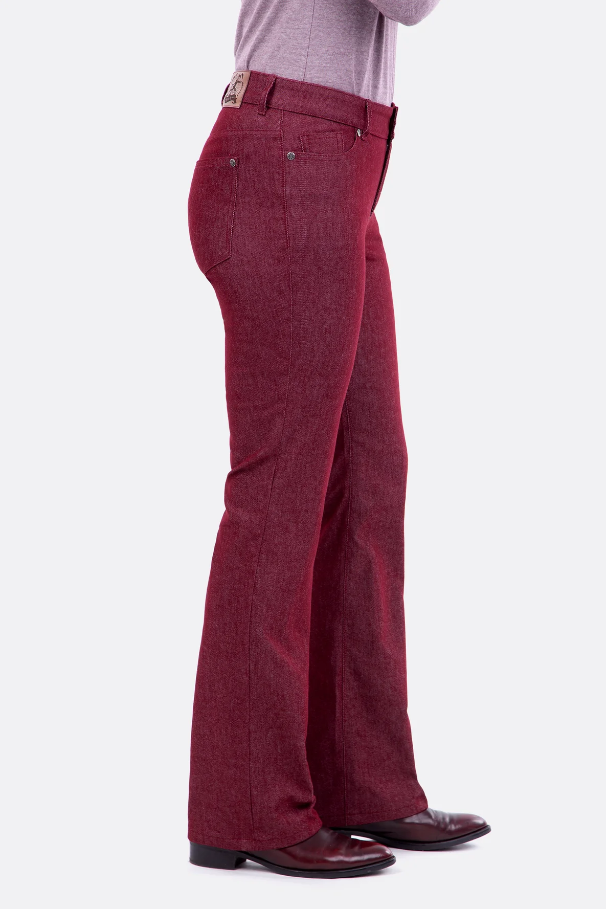 Schnittmuster Bootcut Jeans für Damen mit ausgestelltem Bein