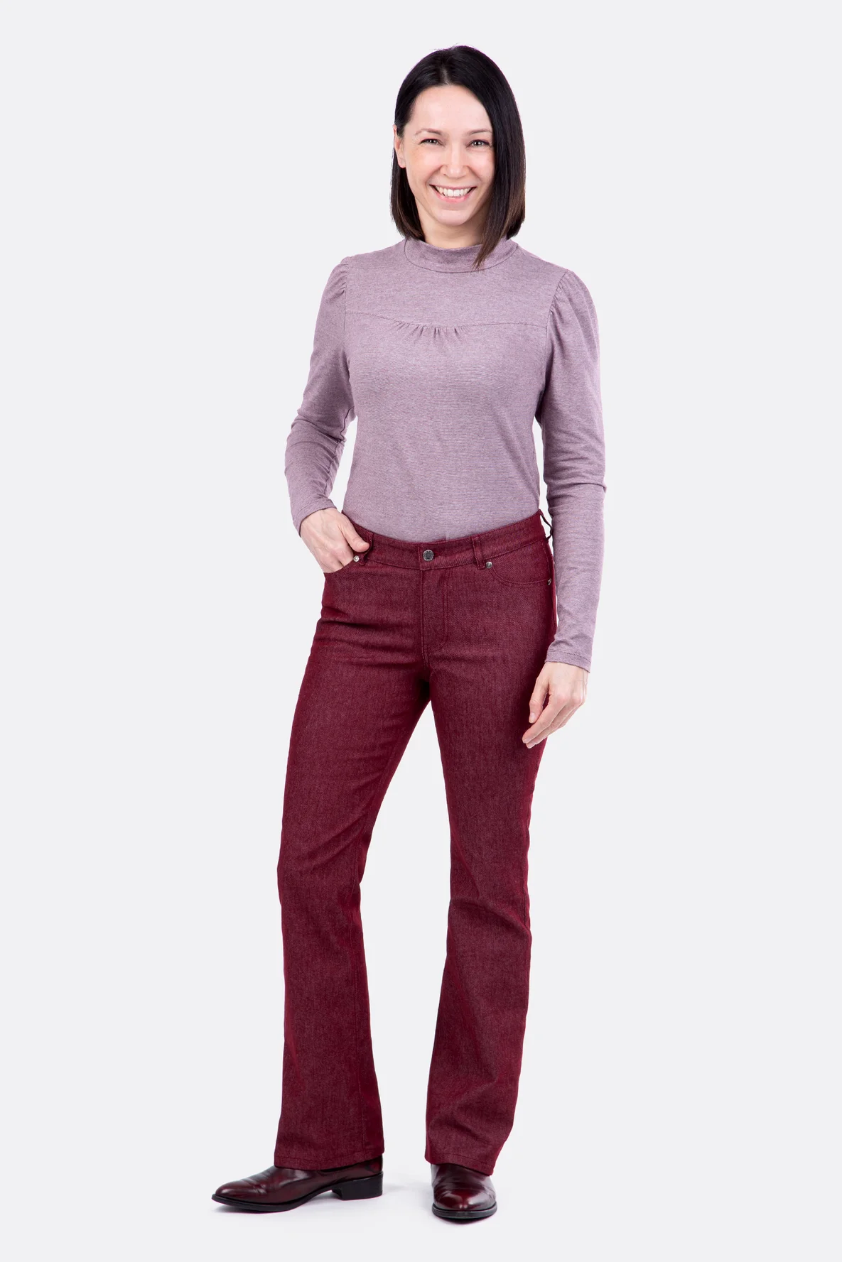 Schnittmuster Damenjeans Bootcut Schlaghose selbernähen