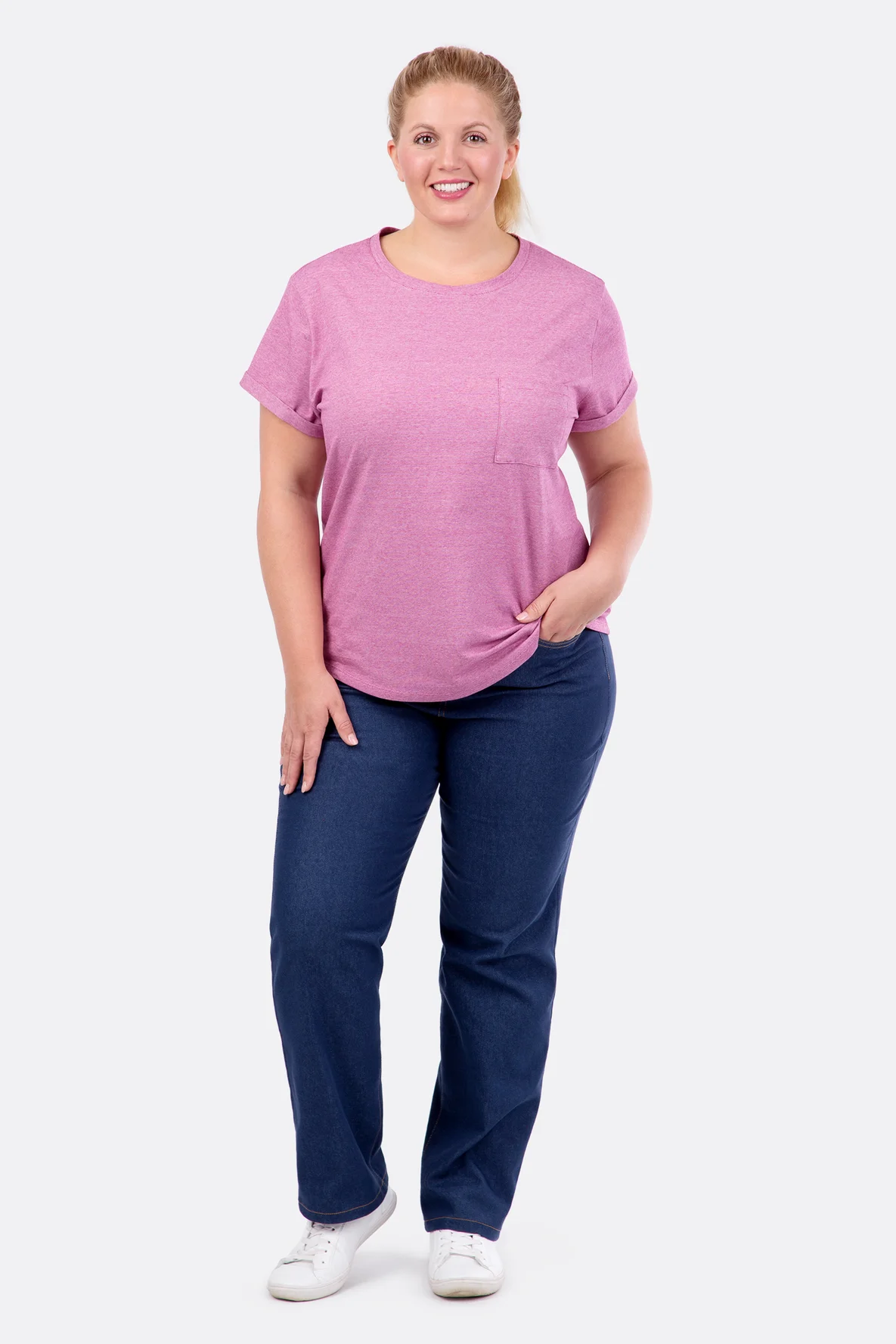 Schnittmuster Damenjeans nähen - curvy size gerader Schnitt