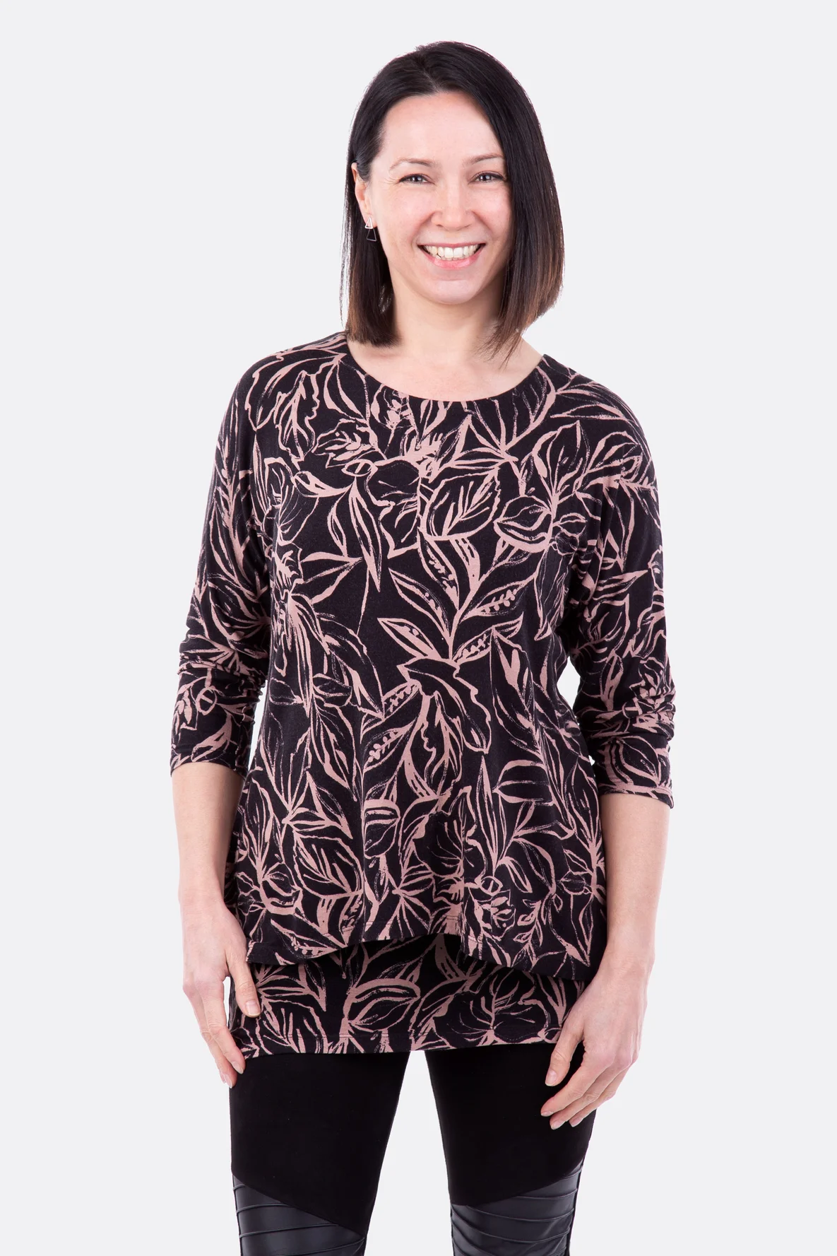 Schnittmuster Damenshirt Lagenlook Viskosejersey Nähanleitung