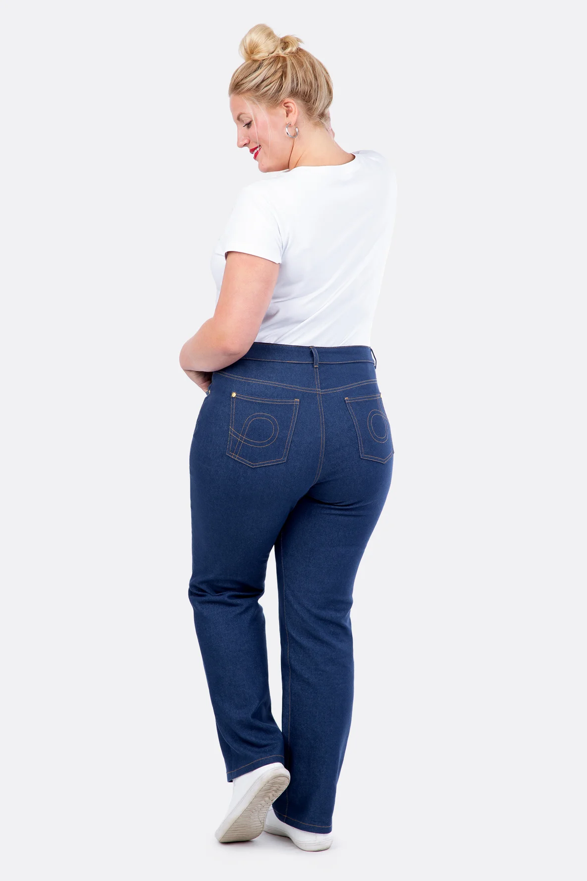 Schnittmuster High Waist Jeans curvy size selbst nähen