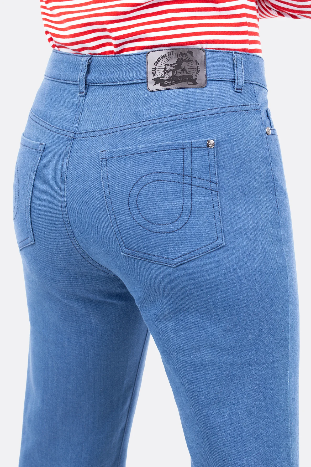 Schnittmuster High Waist Jeans Taschen mit Ziernaht DIY