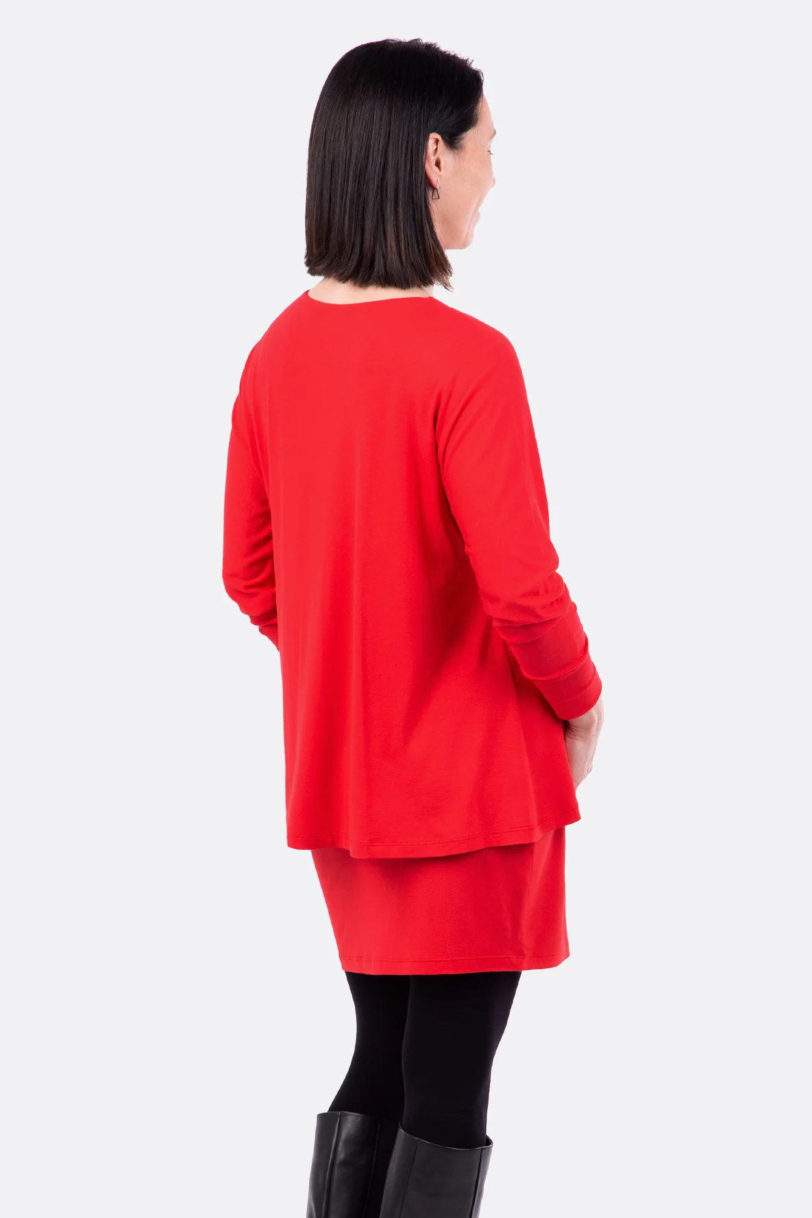 Schnittmuster Longshirt doppelt Viskosejersey selbernähen