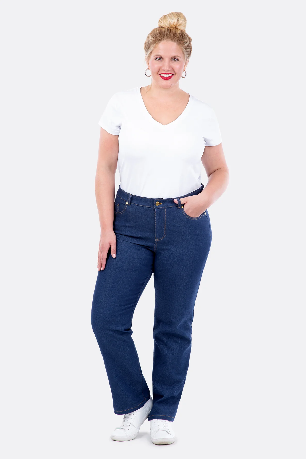 Schnittmuster Nähanleitung Jeans gerade selber nähen