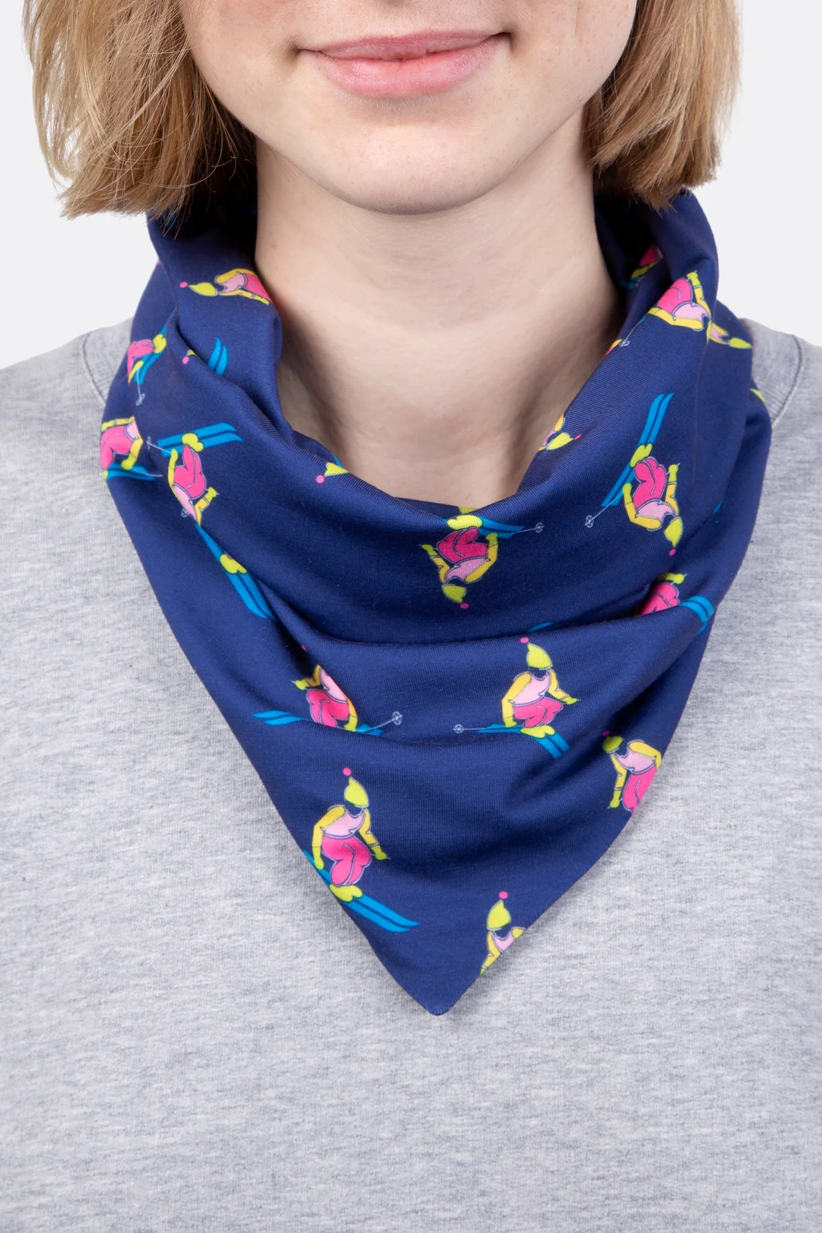 Schlauchschal Loop in Dreiecksform Schnittmuster kostenlos