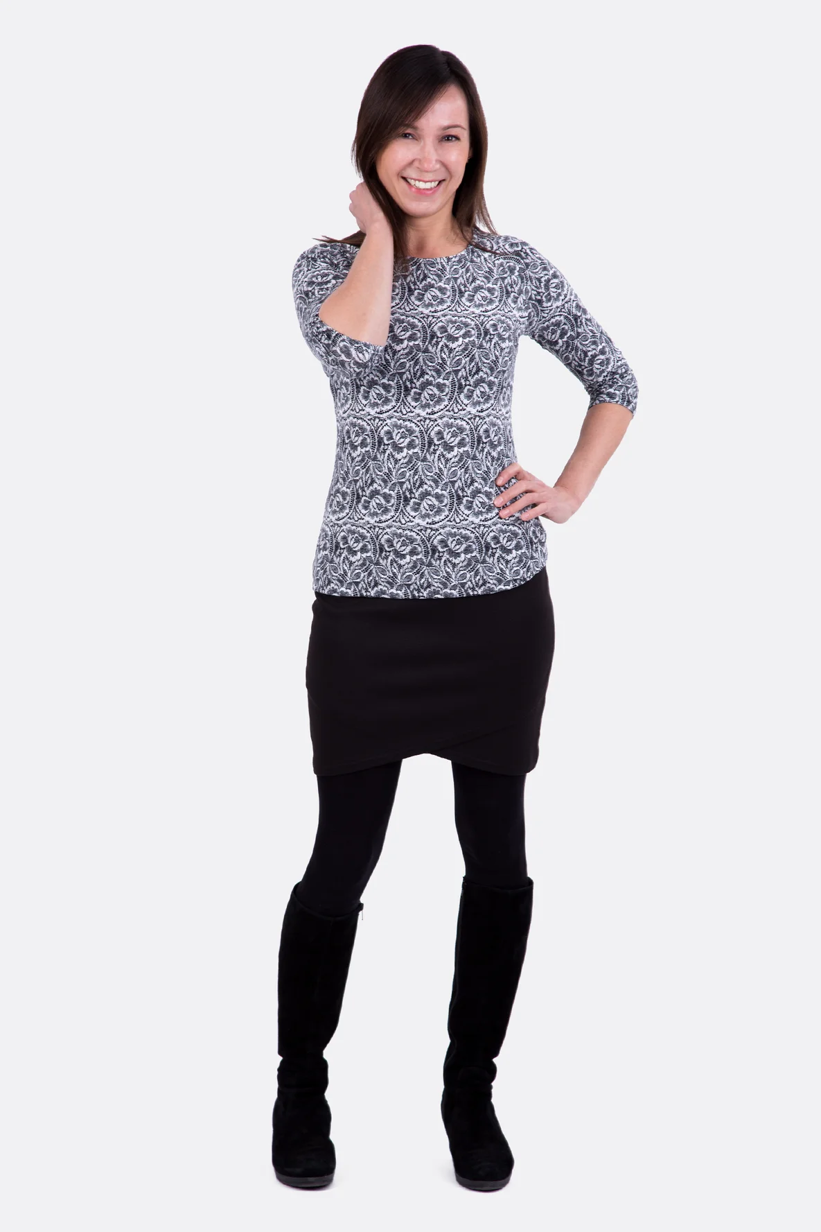 Schnittmuster Damenshirt Basic Raglanärmel selbernähen