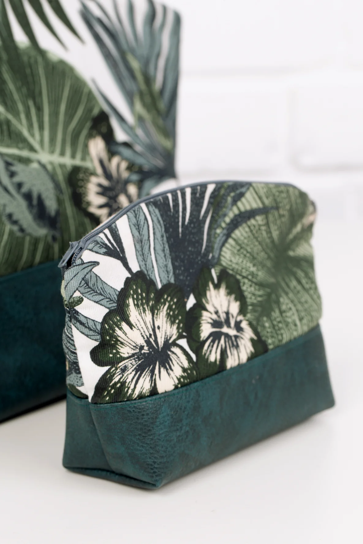 Schnittmuster Kosmetiktasche Reißverschluss Stoffkombi nähen