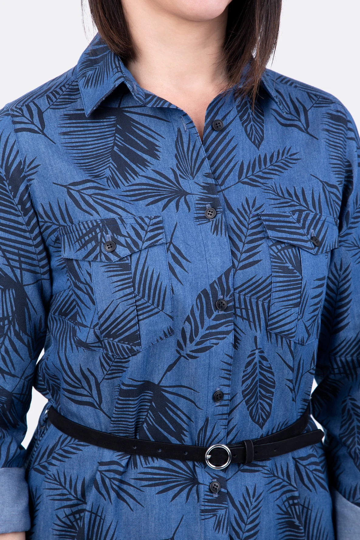 Schnittmuster Nähanleitung Jeanskleid mit Knopfleiste und Taschen DIY