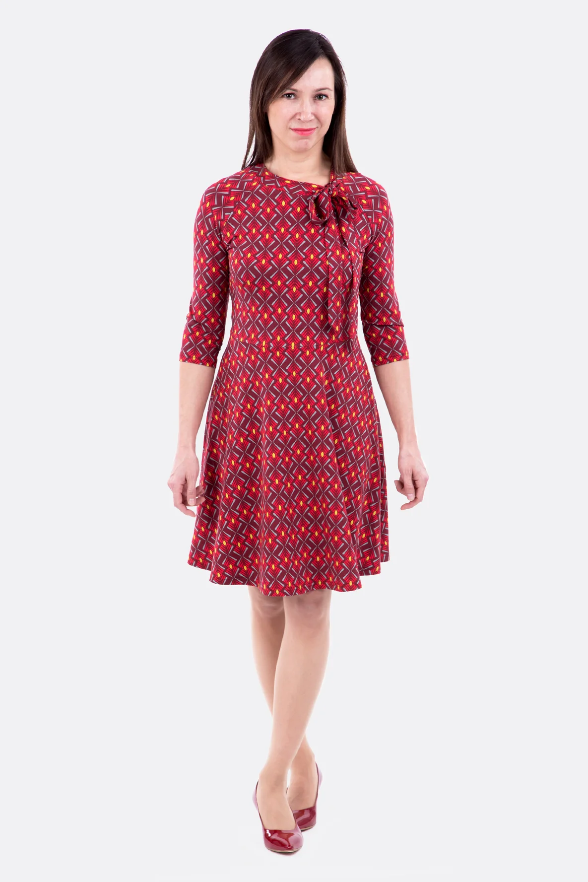 Schnittmuster Raglankleid Damen Jersey Schluppe