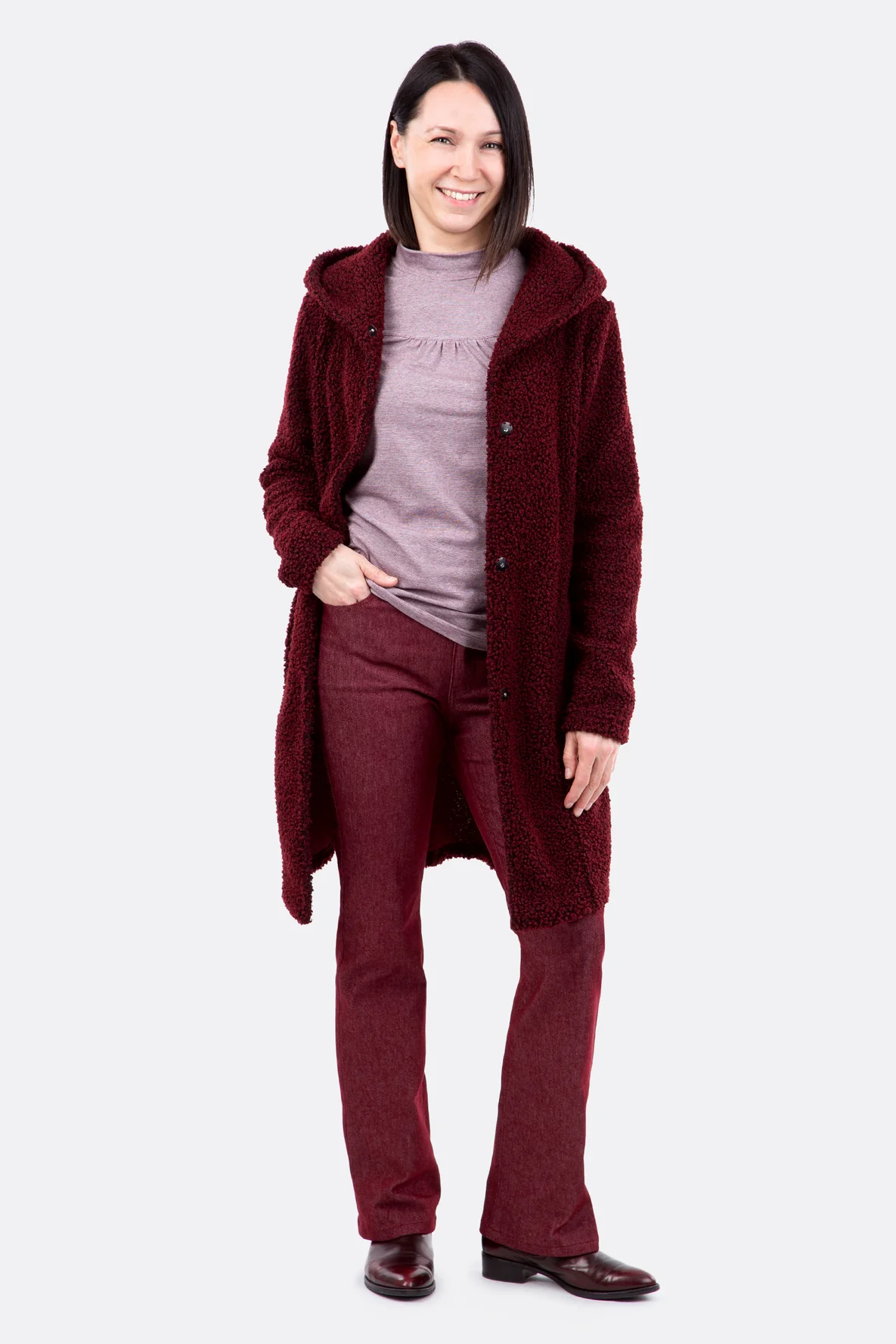 Schnittmuster Damen Kapuzenmantel Nora Krimmer nähen