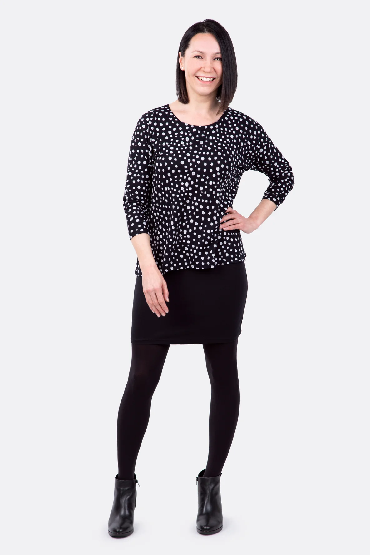 Schnittmuster Damen Lagenshirt Minikleid nähen