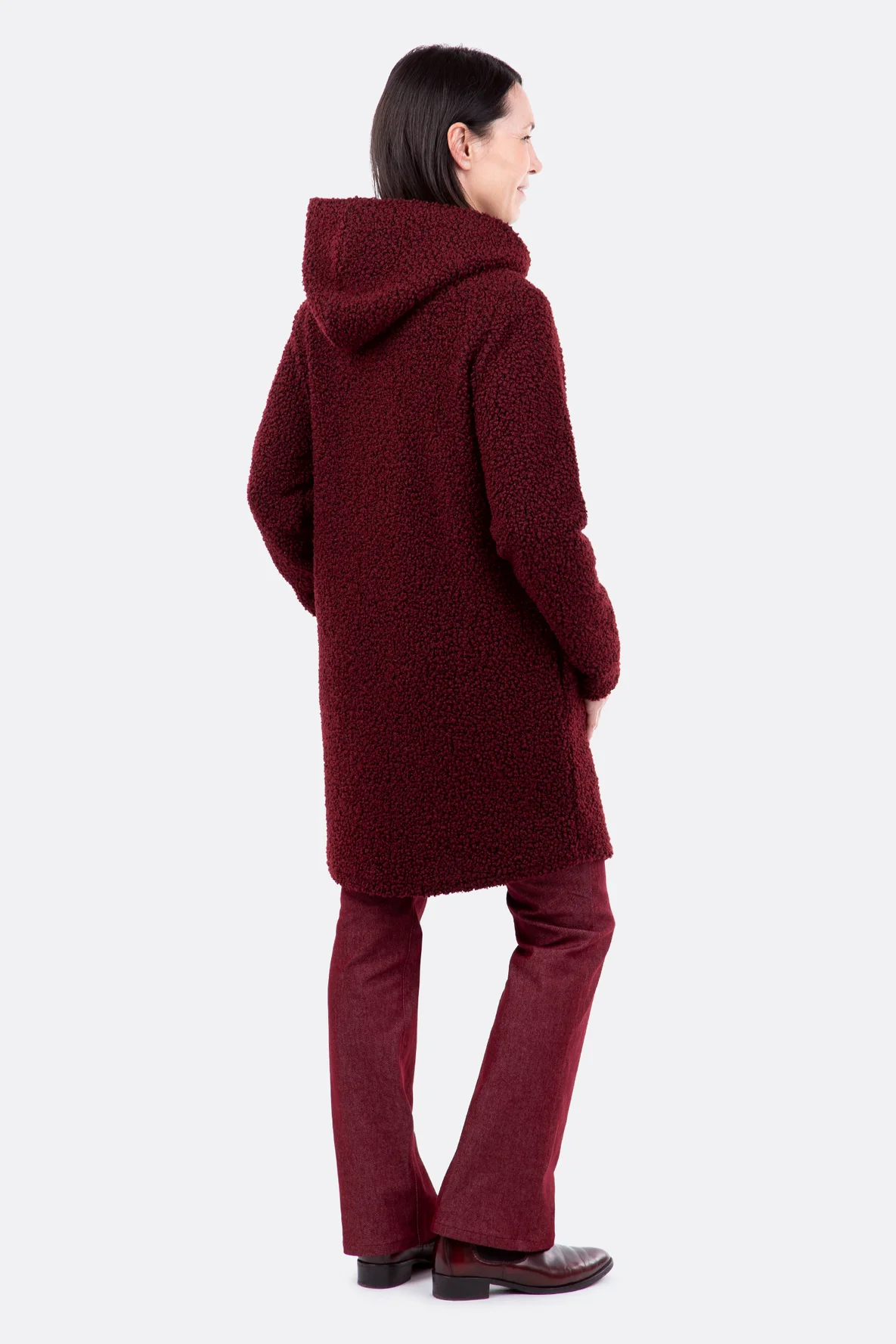 Schnittmuster Damenmantel Nora Lammfelloptik selber nähen