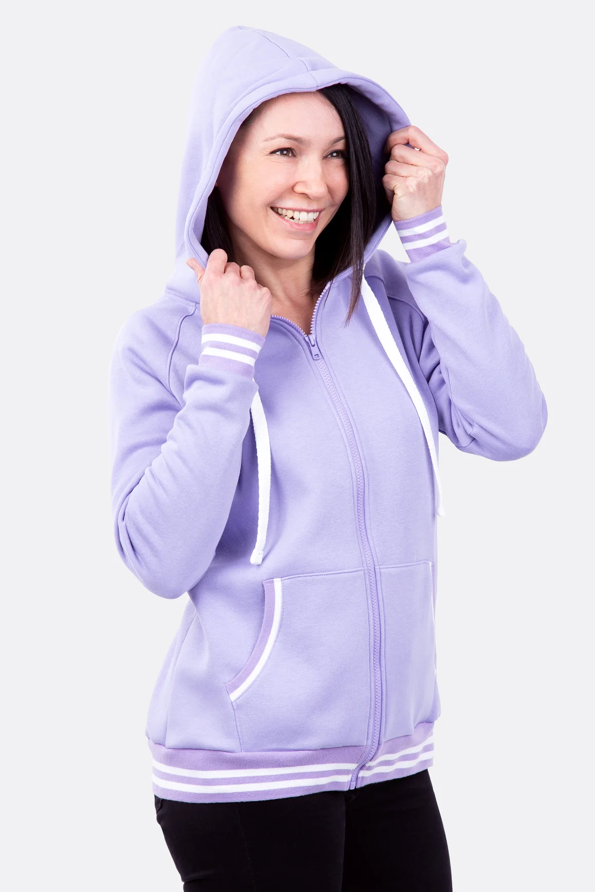 Schnittmuster Frauen Kapuzenjacke sportlich nähen