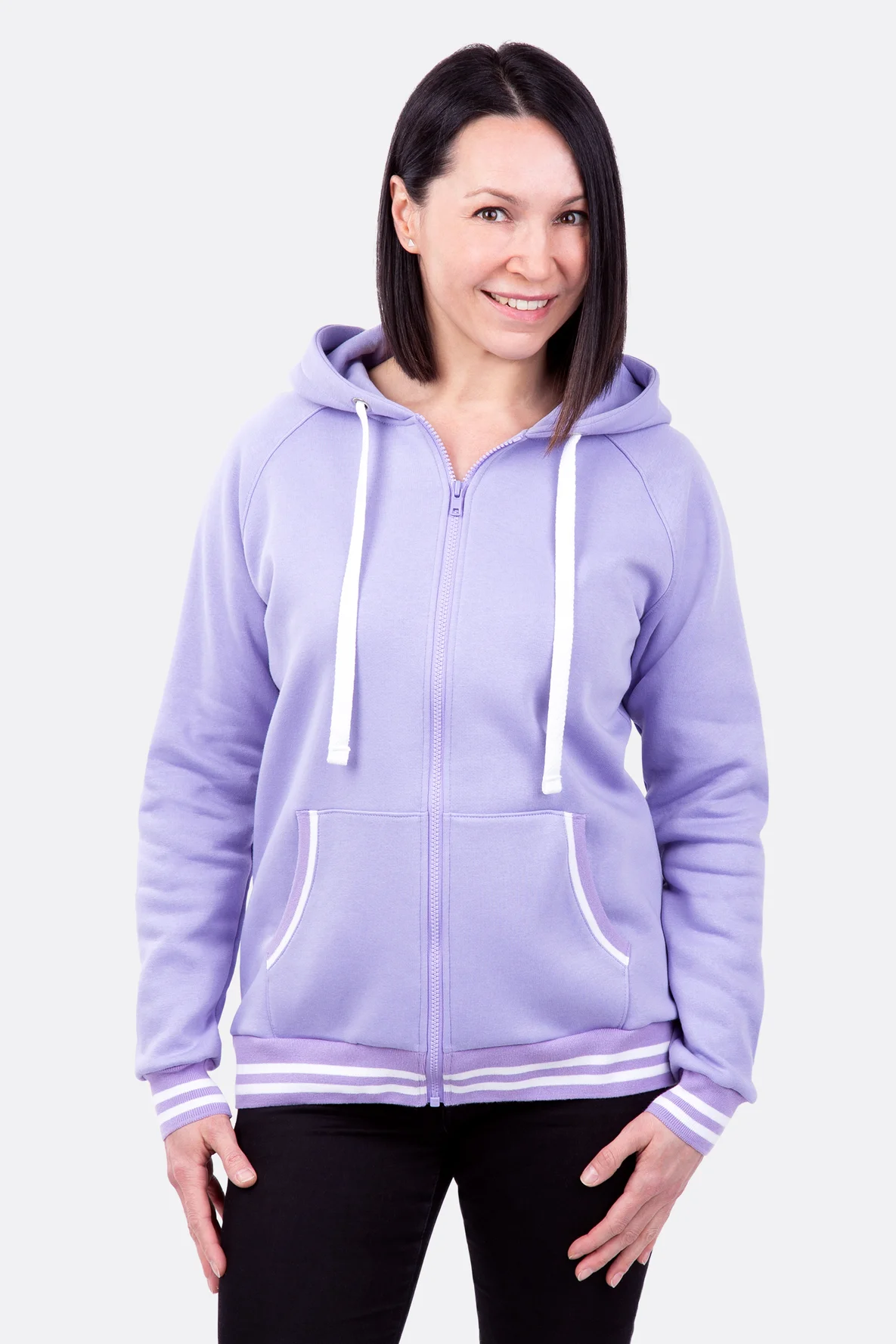 Schnittmuster Sweatjacke Kapuze Taschen selber nähen