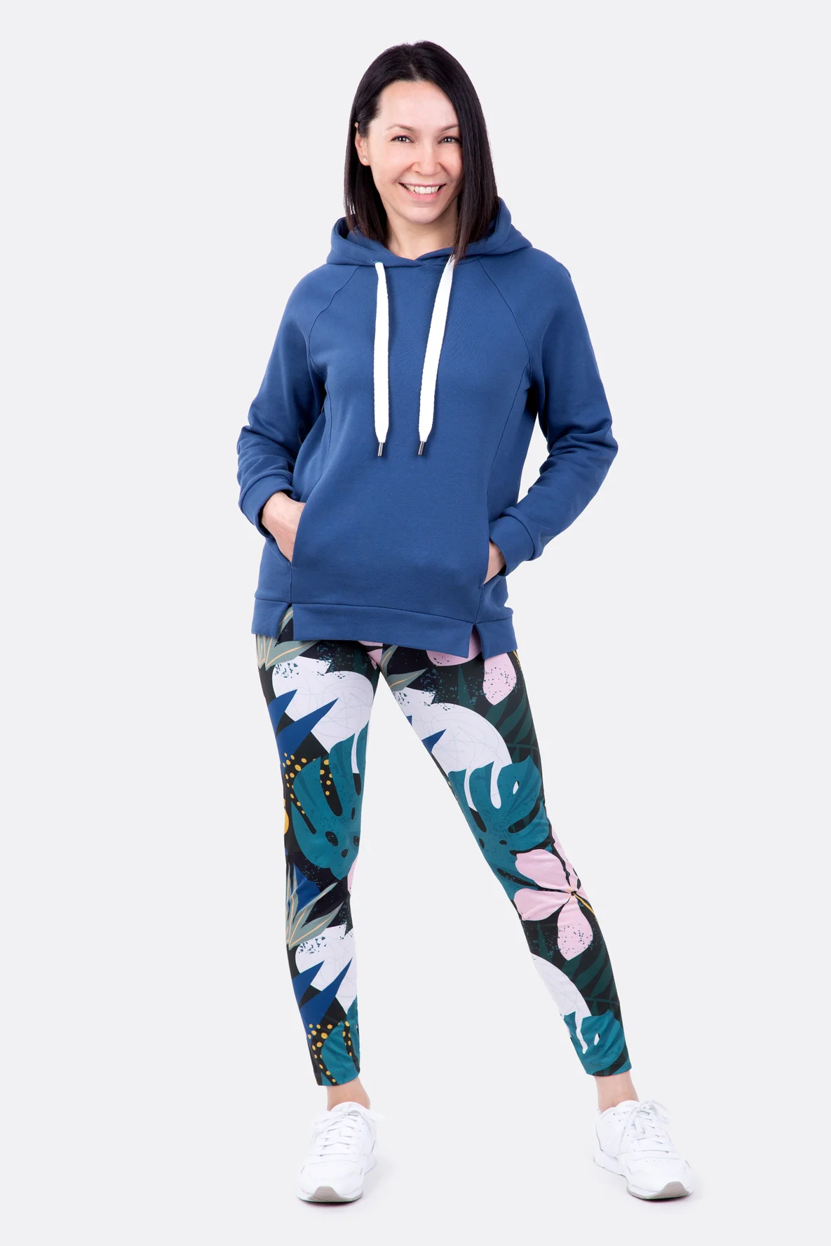 Schnittmuster Tights Leggings Sportoutfit mit Hoodie