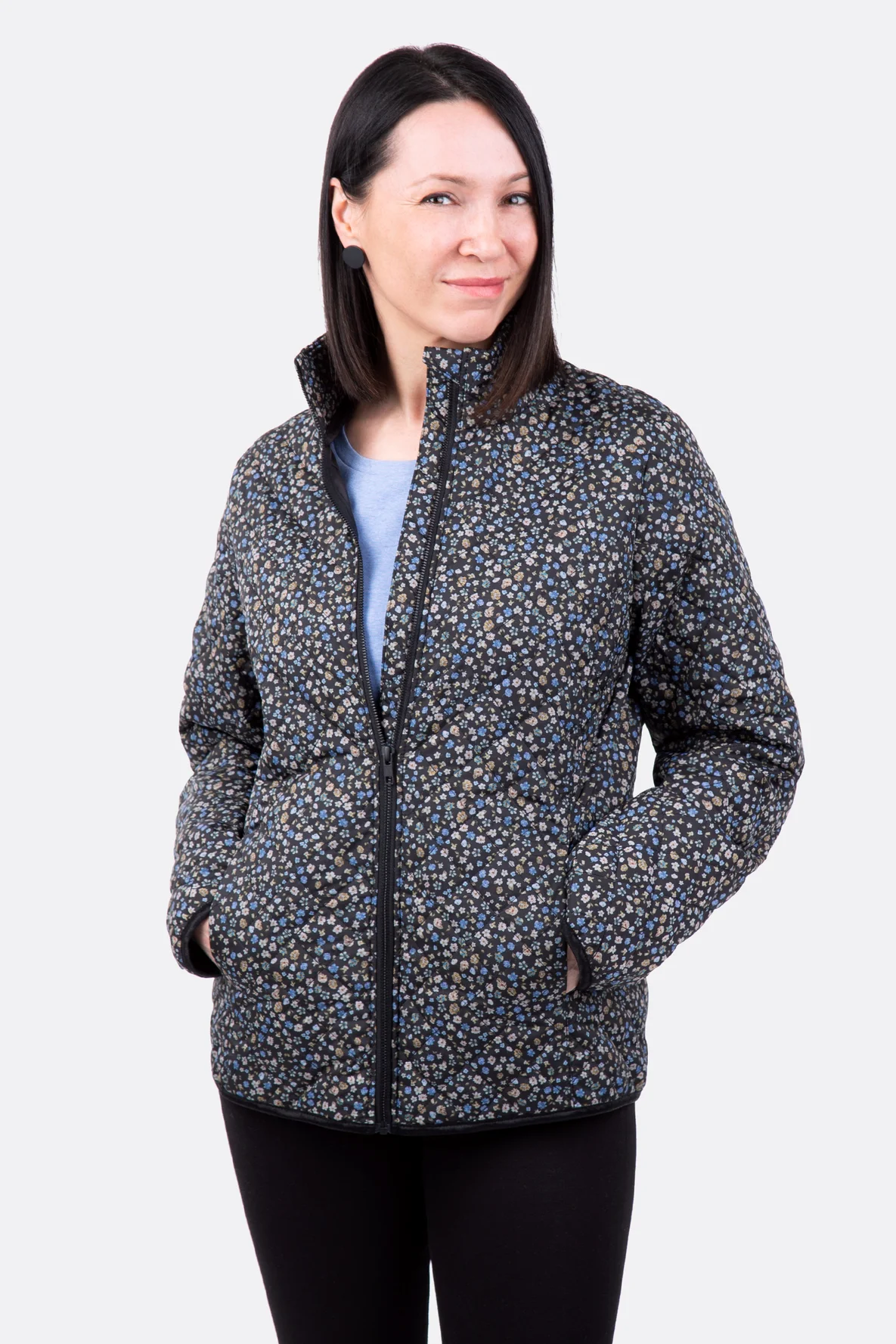 Schnittmuster Damenjacke Stepper mit Reißverschluss und Taschen nähen