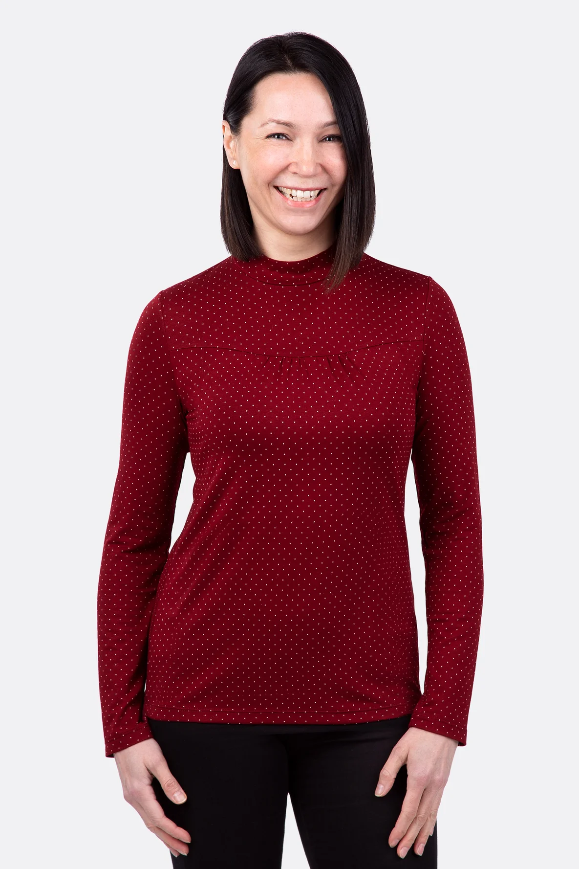 Schnittmuster Damenshirt mit Passe aus Viskosejersey selbernähen