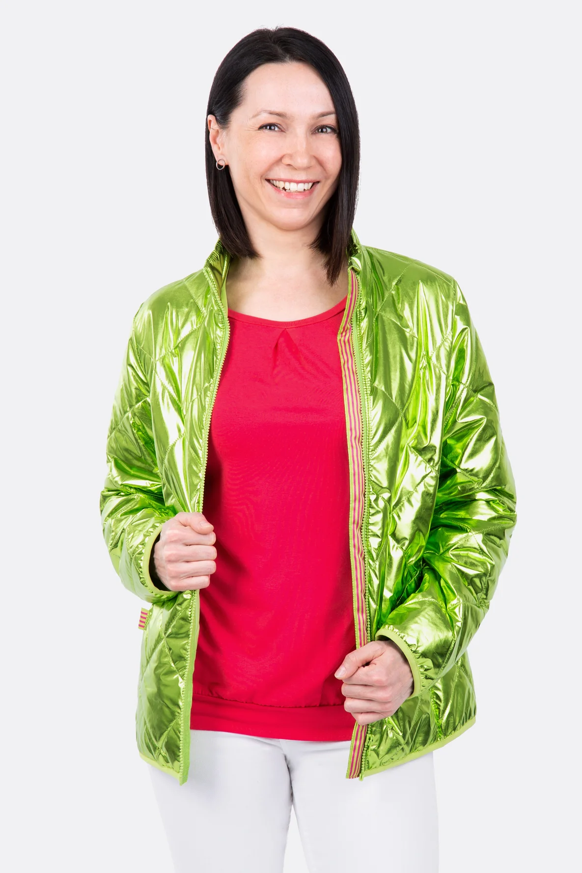 Schnittmuster Steppjacke sportlich mit Reißverschluss selbernähen