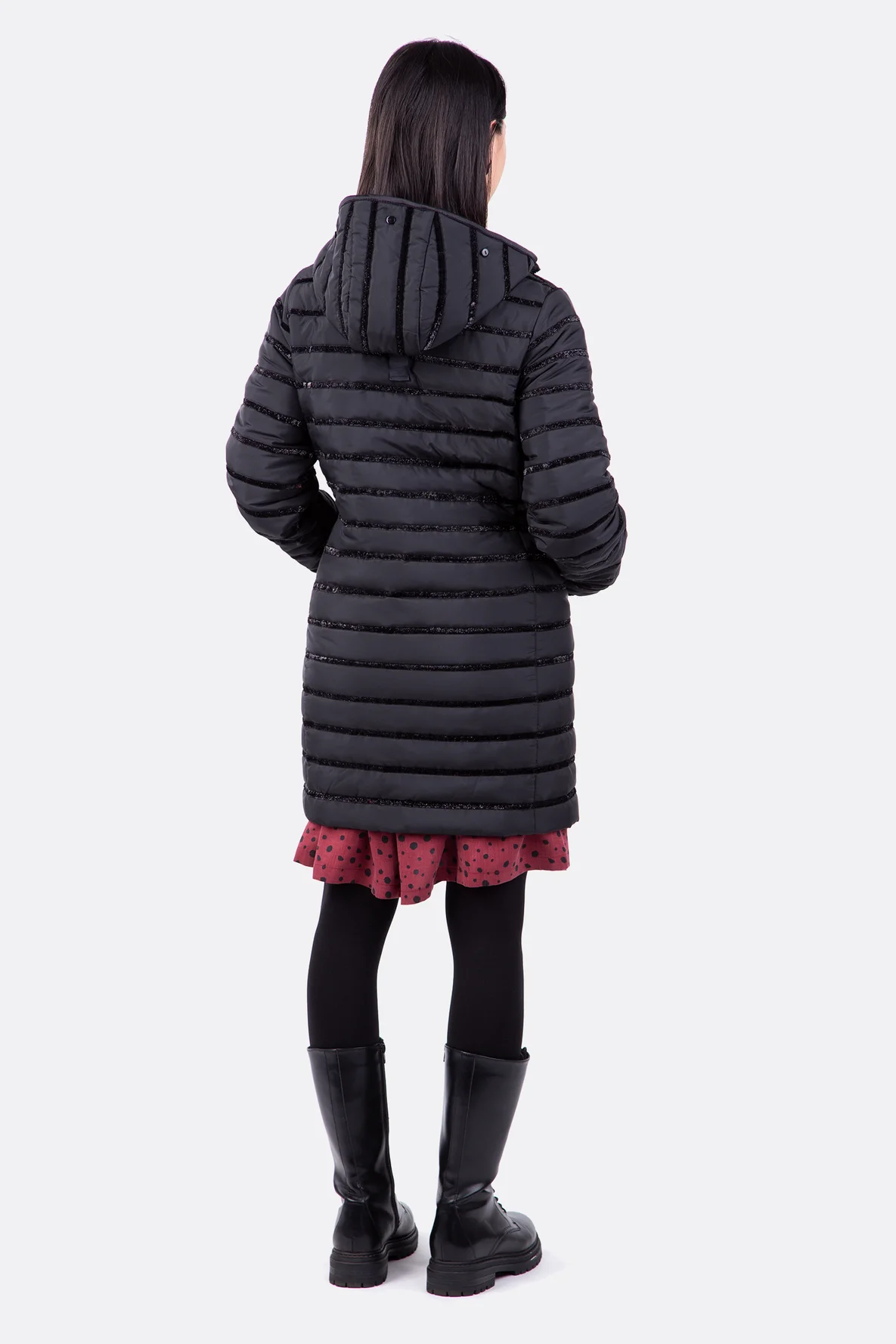 Schnittmuster Steppmantel Damen Doubleface Kapuze selbernähen