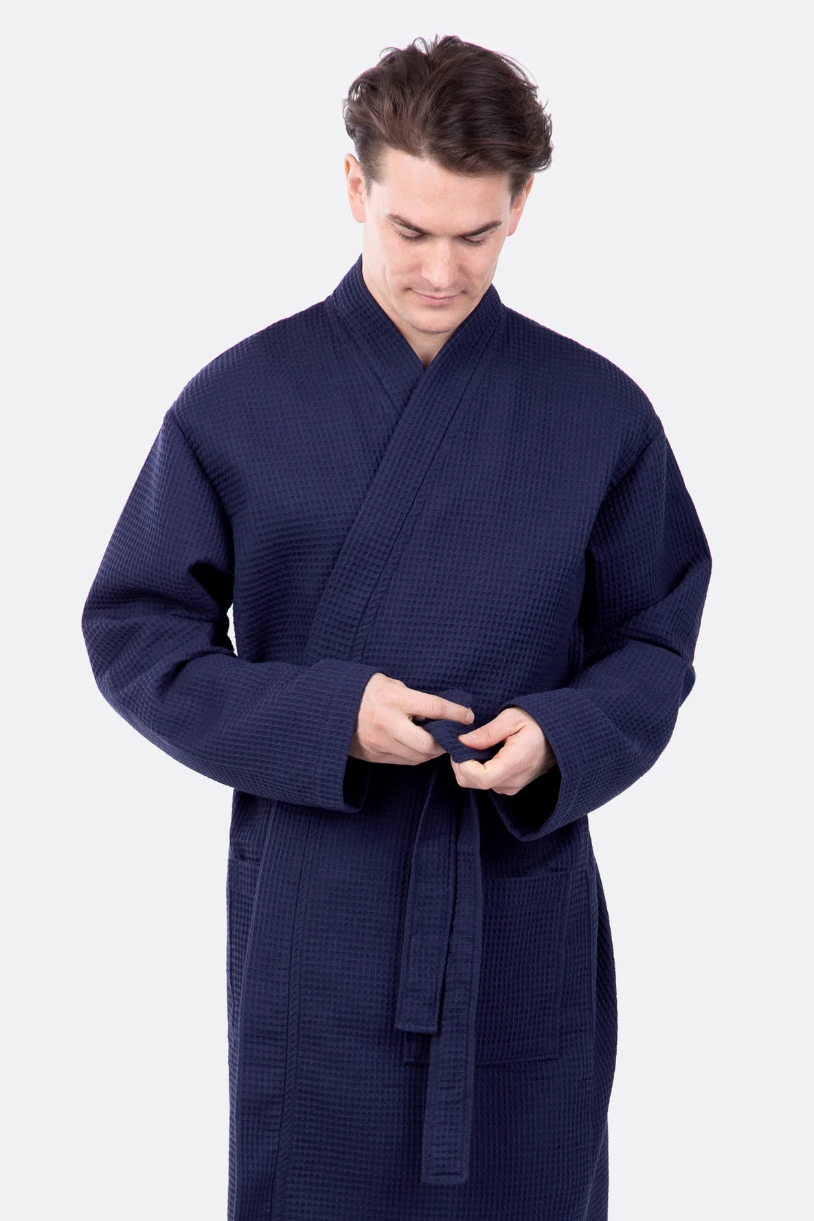 Schnittmuster  Bademantel für Herren aus Waffelstoff selber nähen