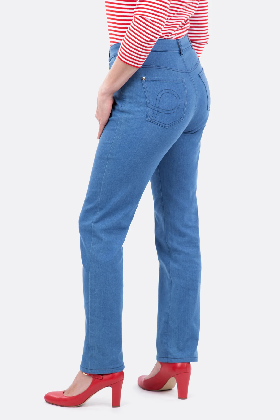 Schnittmuster Jeans high waist straight selber naehen