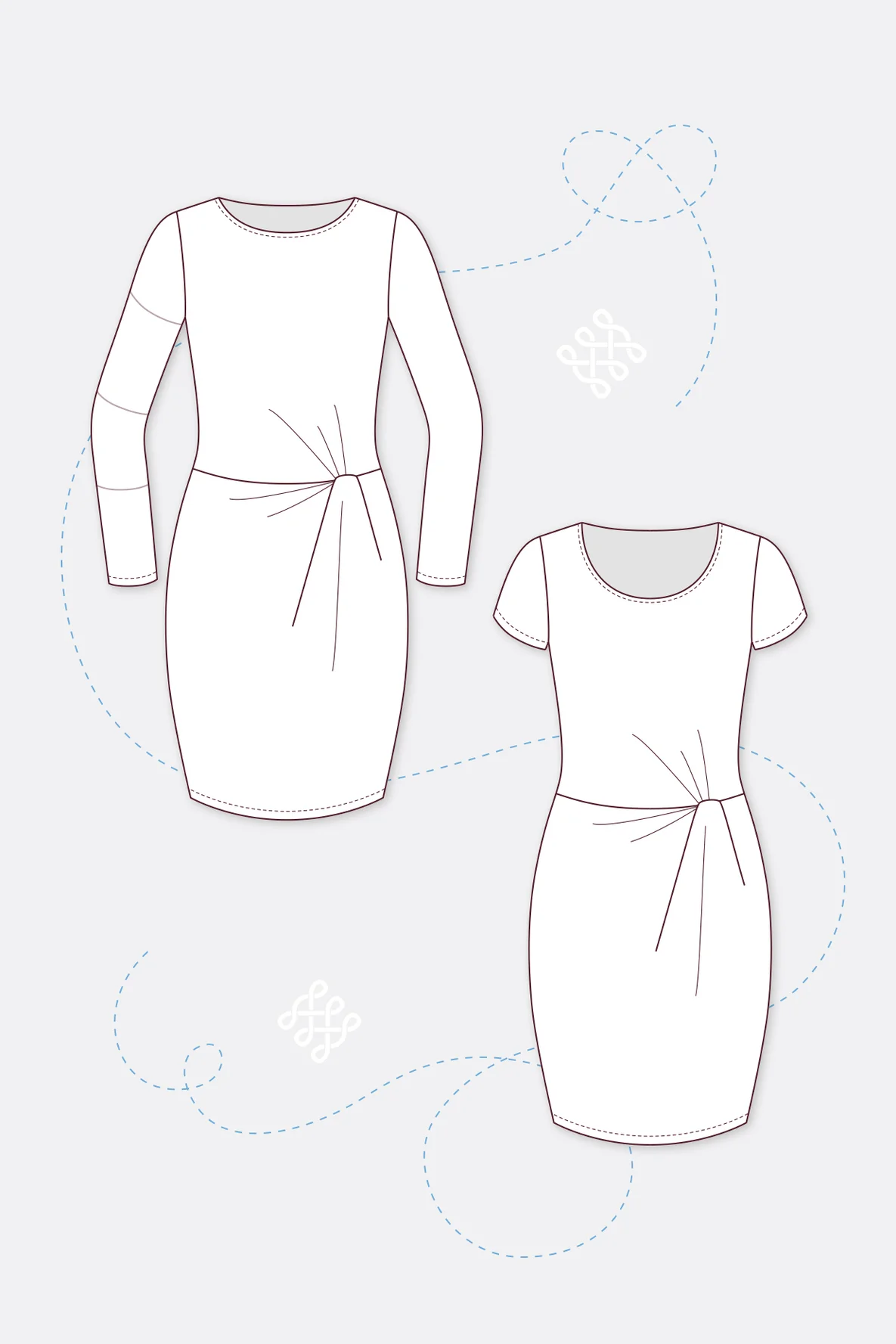 Schnittmuster Knotenkleid Amelie selber nähen