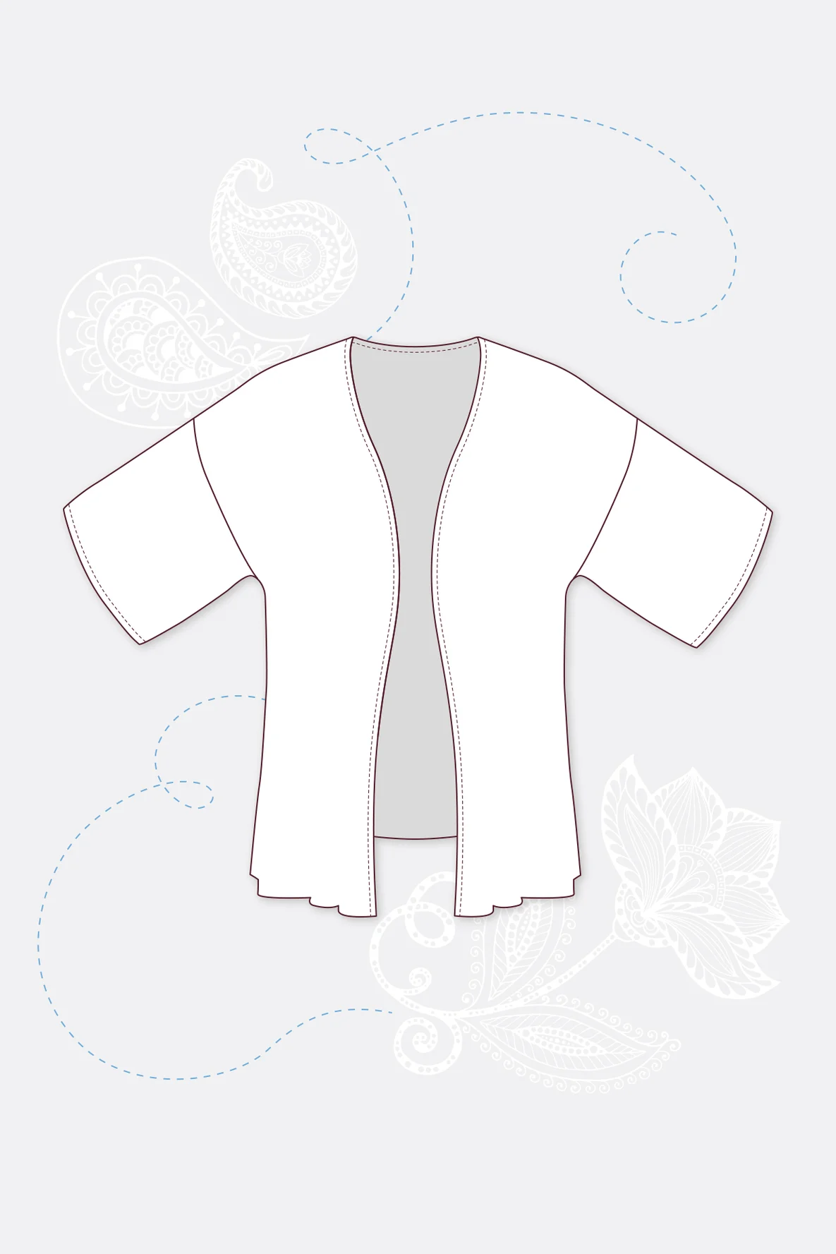 Schnittmuster kostenlos für leichte Sommerjacke aus Blusenstoff