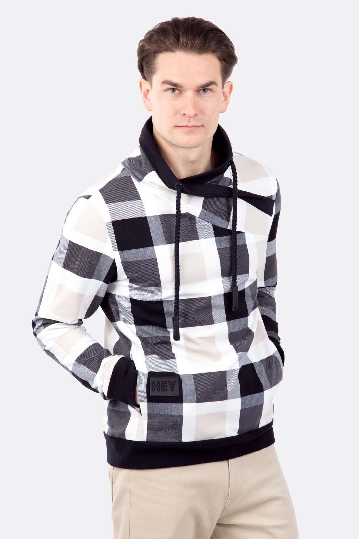 Schnittmuster Männer Wickelkragen Sweatshirt nähen